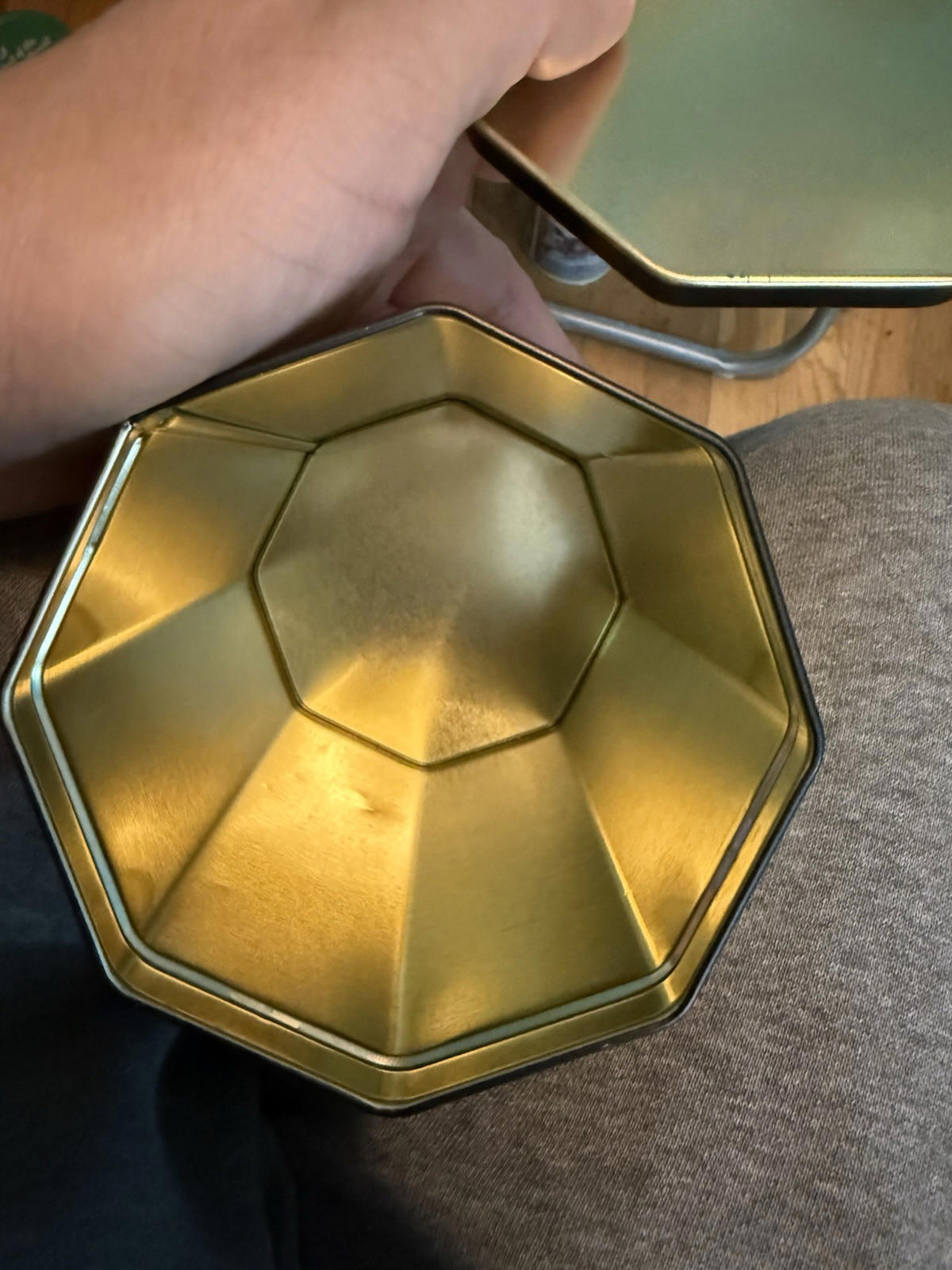 Vintage Repro. 1994 First Edition Fleer Dubble Bubble Tin Canister Octagon Black