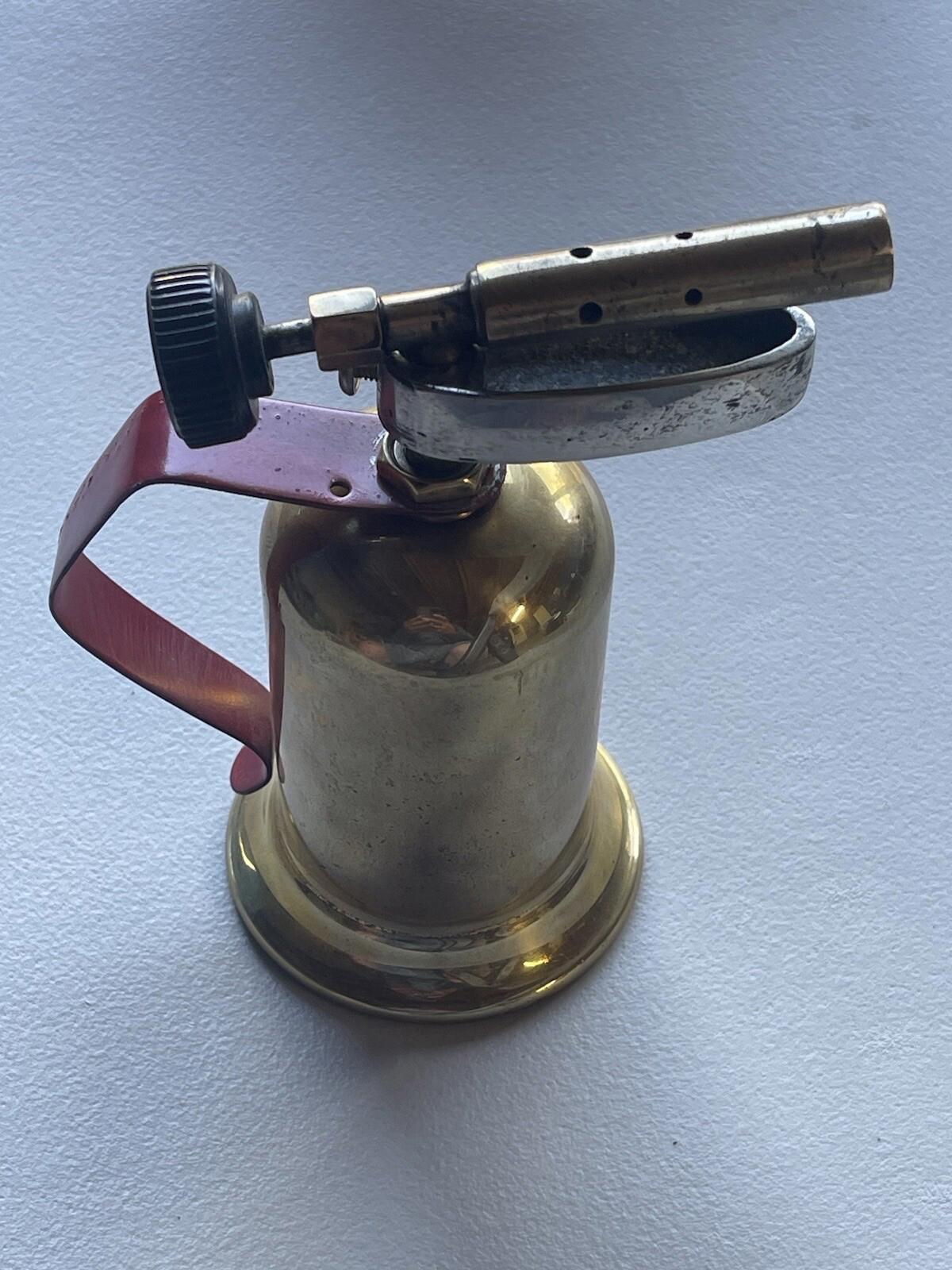 Vintage Antique Welding Plumbing Soldering Iron Gas Blow Torch 5 1/2" tall