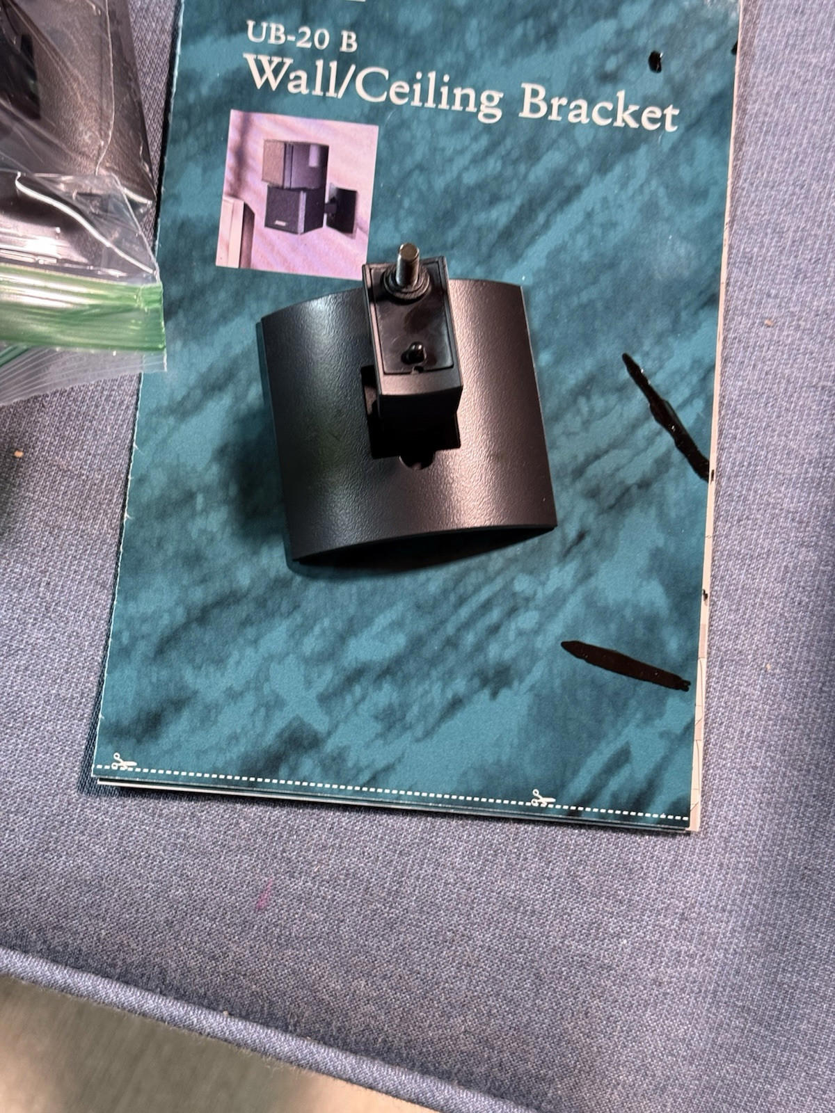 Genuine Black Bose UB-20 B - Wall Ceiling Bracket - Cube Speakers Lot Of 4