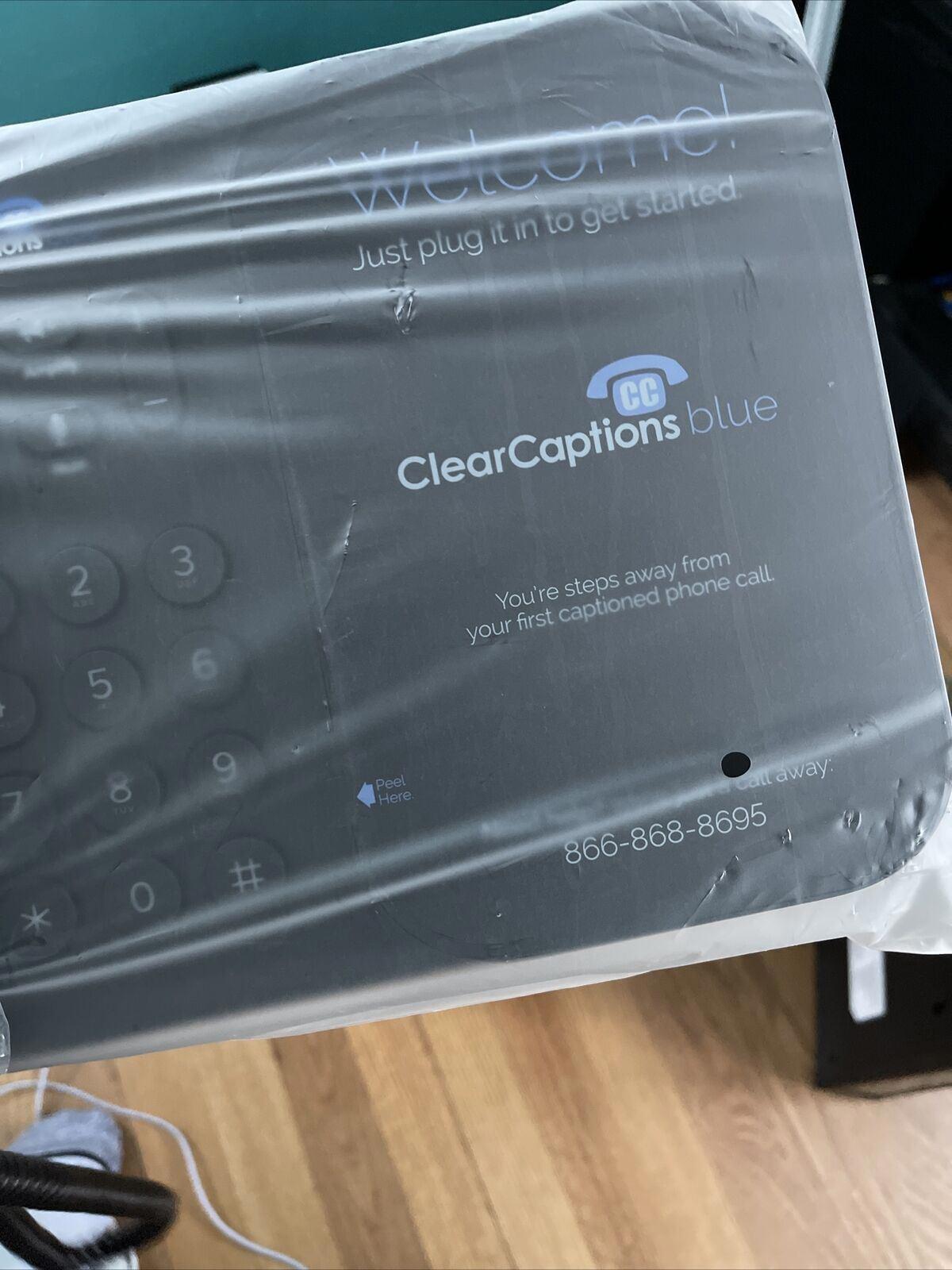 Clear Captions Blue Telephone - Advanced Call Captioning Phone