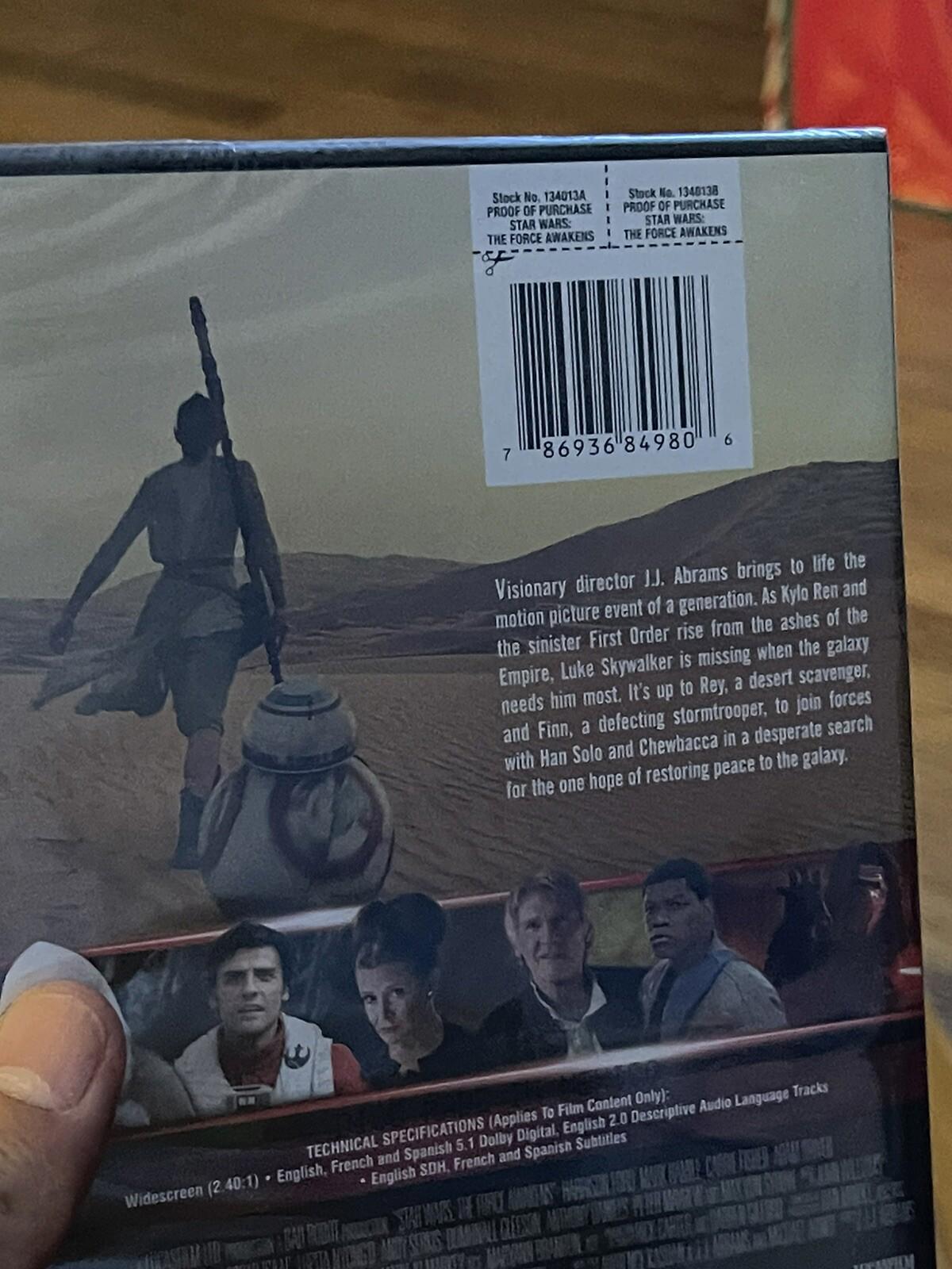 NEW!! SEALED!! Star Wars: Episode VII: The Force Awakens (DVD, 2015)