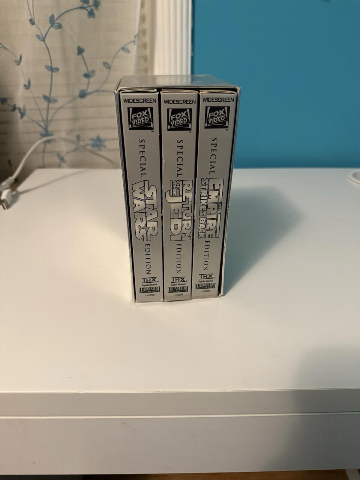 Star Wars Box Set (VHS, 1997, Special Edition) Jedi Tapes Widescreen , Good Cond