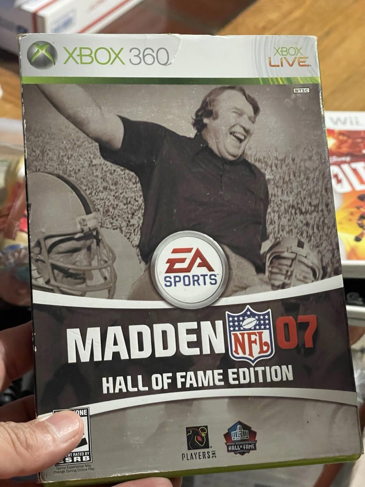 Madden NFL 07 Hall of Fame Edition Microsoft Xbox 360 System Game