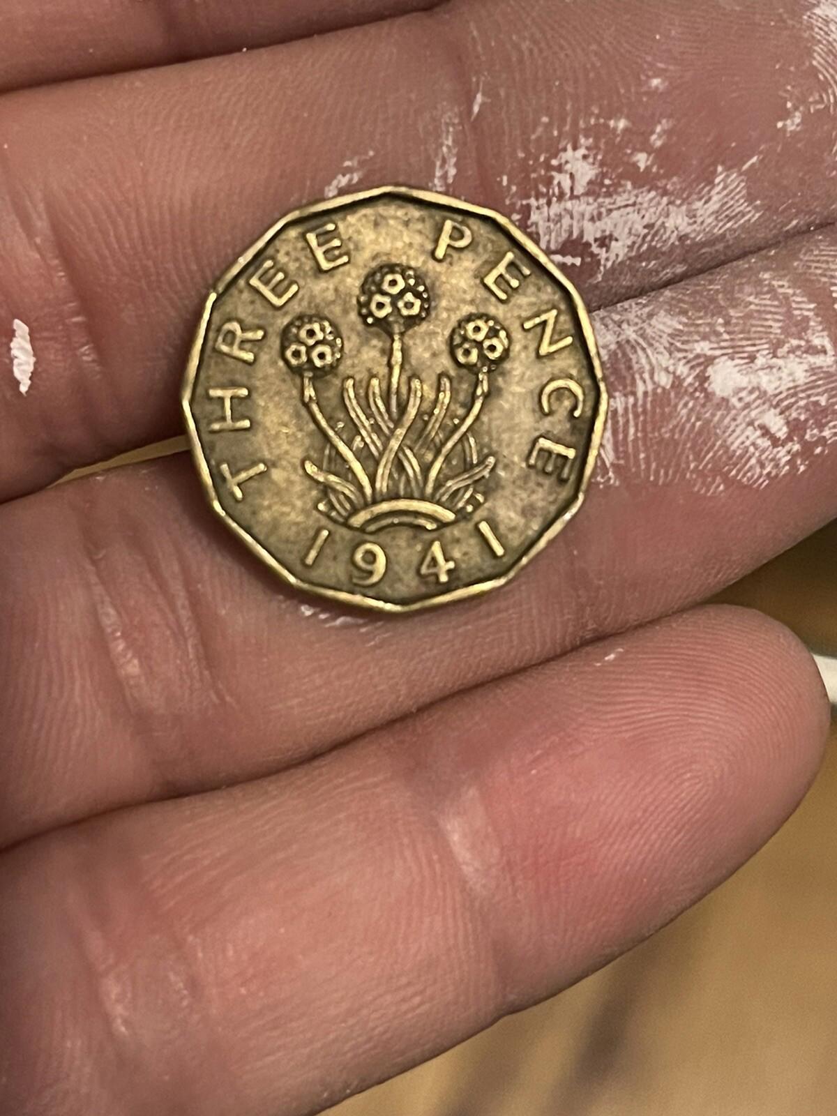 Great Britain 3 Pence 1941 Nickel-Brass