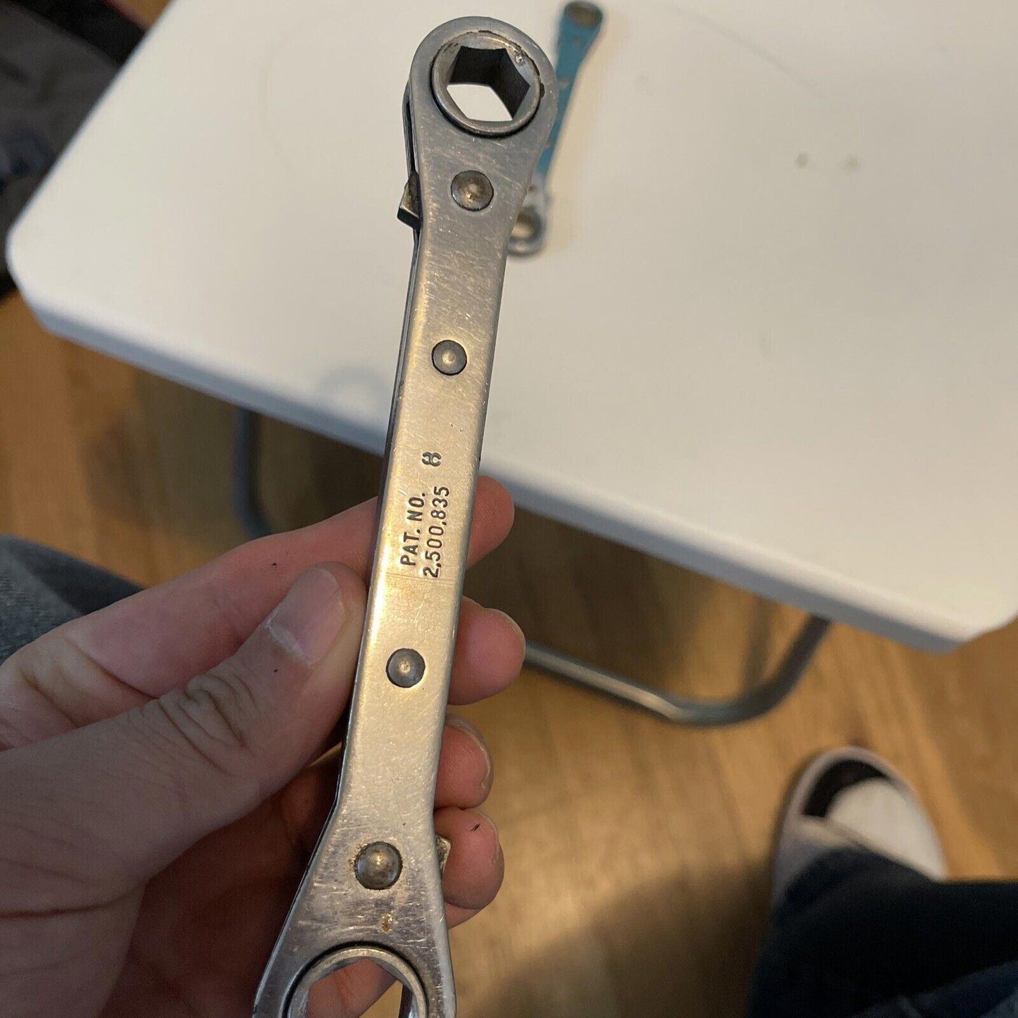 Vintage X2 , S-K  SAE  Ratcheting Box End Wrenches- 6pt- RB1618,RB1214 (12)