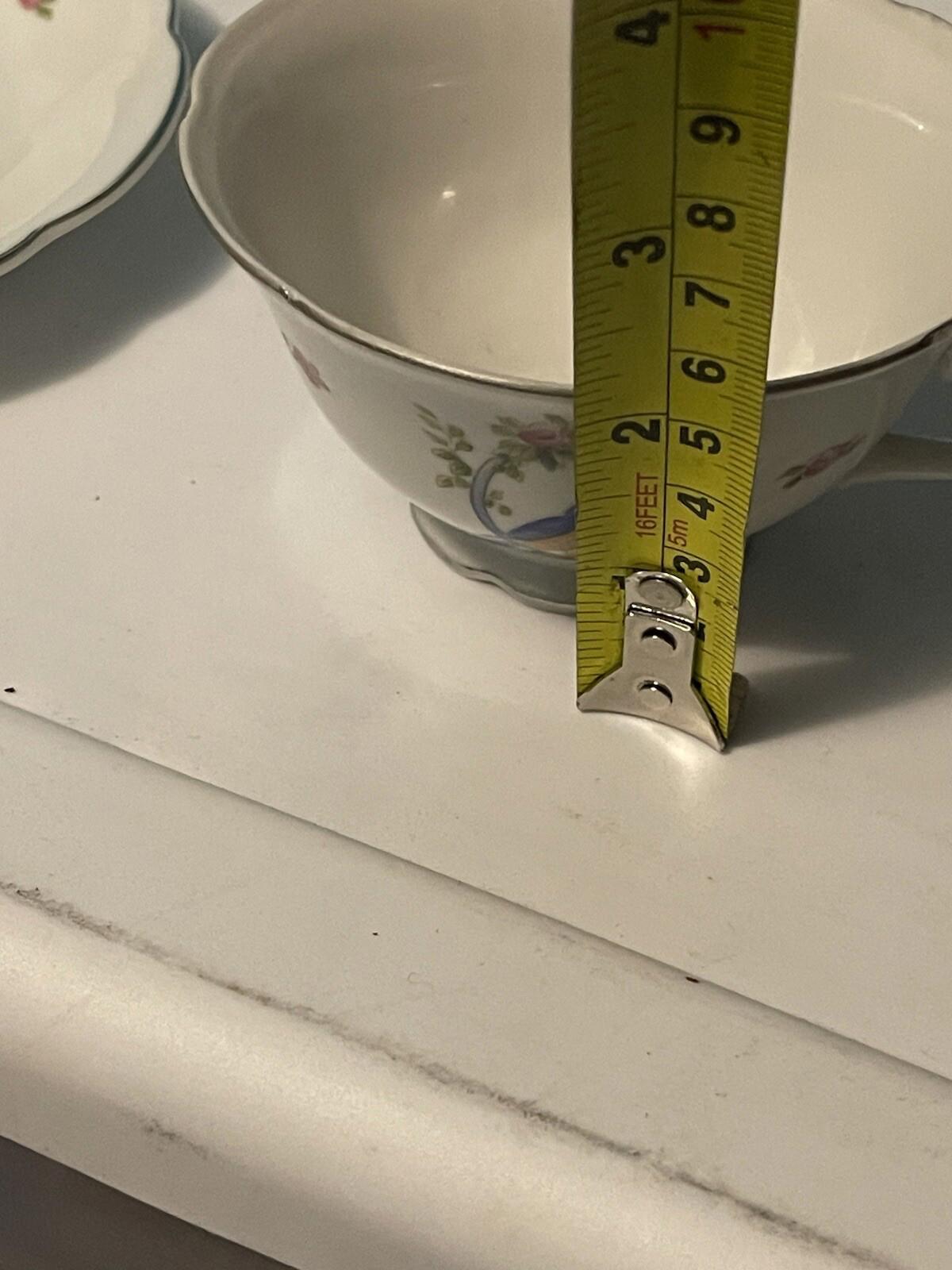 Vintage MMS Club China Fine bone china teacup and sauce