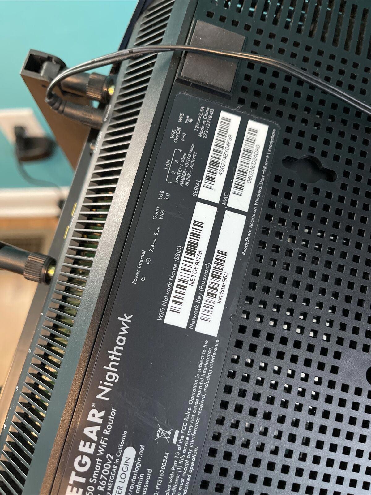 Netgear Router Model R6700v2