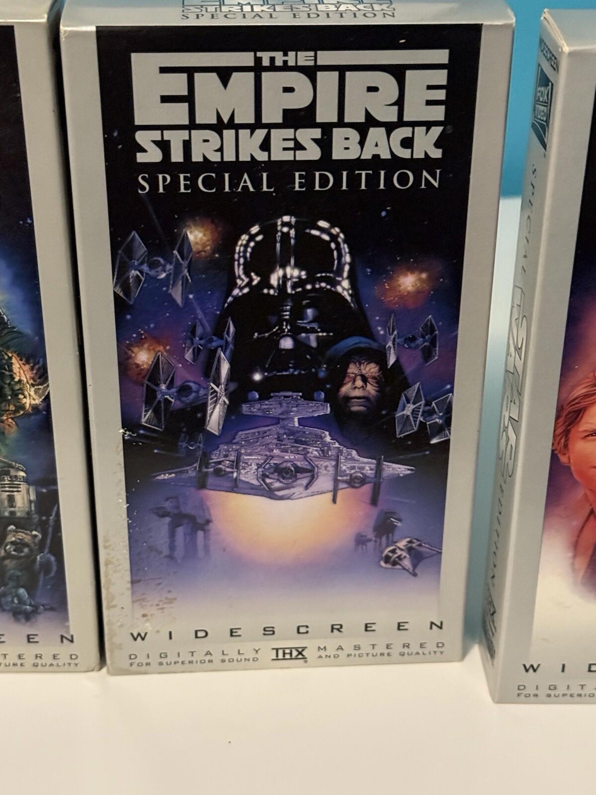 Star Wars Box Set (VHS, 1997, Special Edition) Jedi Tapes Widescreen , Good Cond
