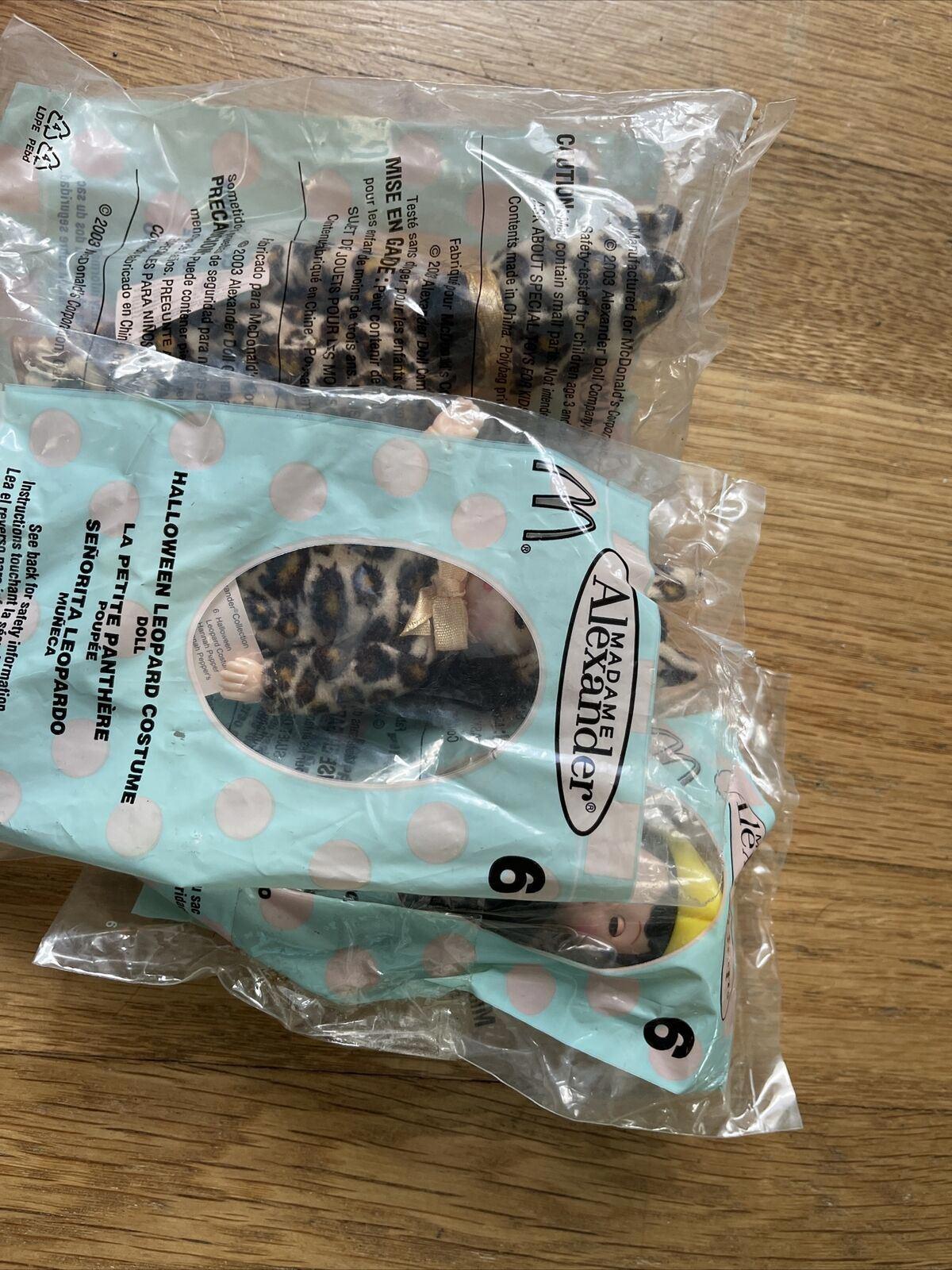 Vtg MCDONALDS Bagged MADAME ALEXANDER DOLLS Big Lot Of 3