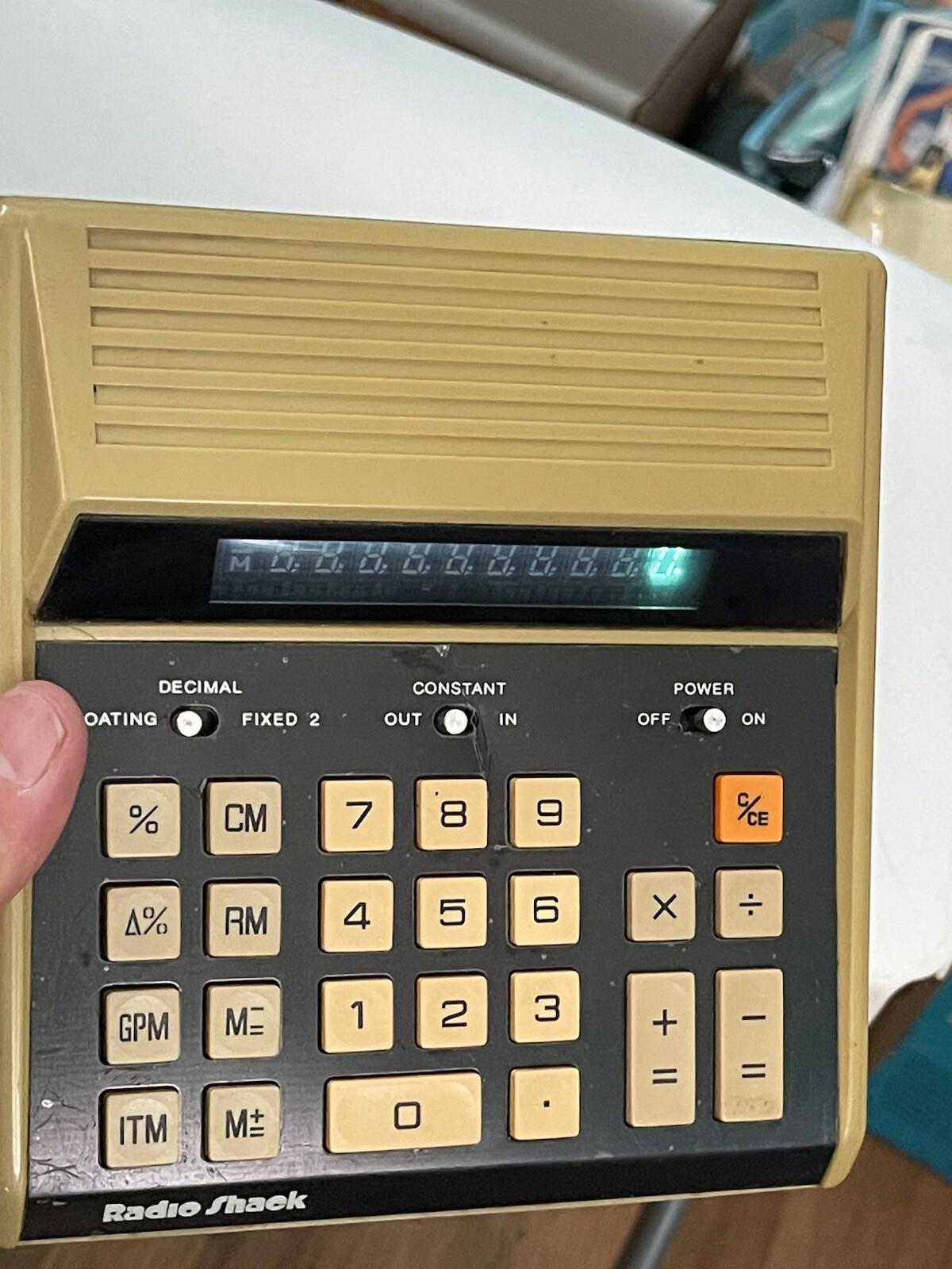 Radio Shack model EC-2001 Vintage Calculator-tested, works