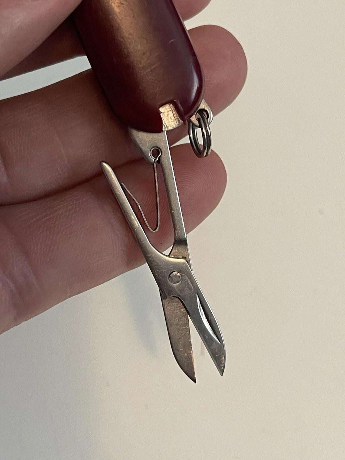 Vintage Mini Folding Knife Toothpick Tweezer Keyring Keychain