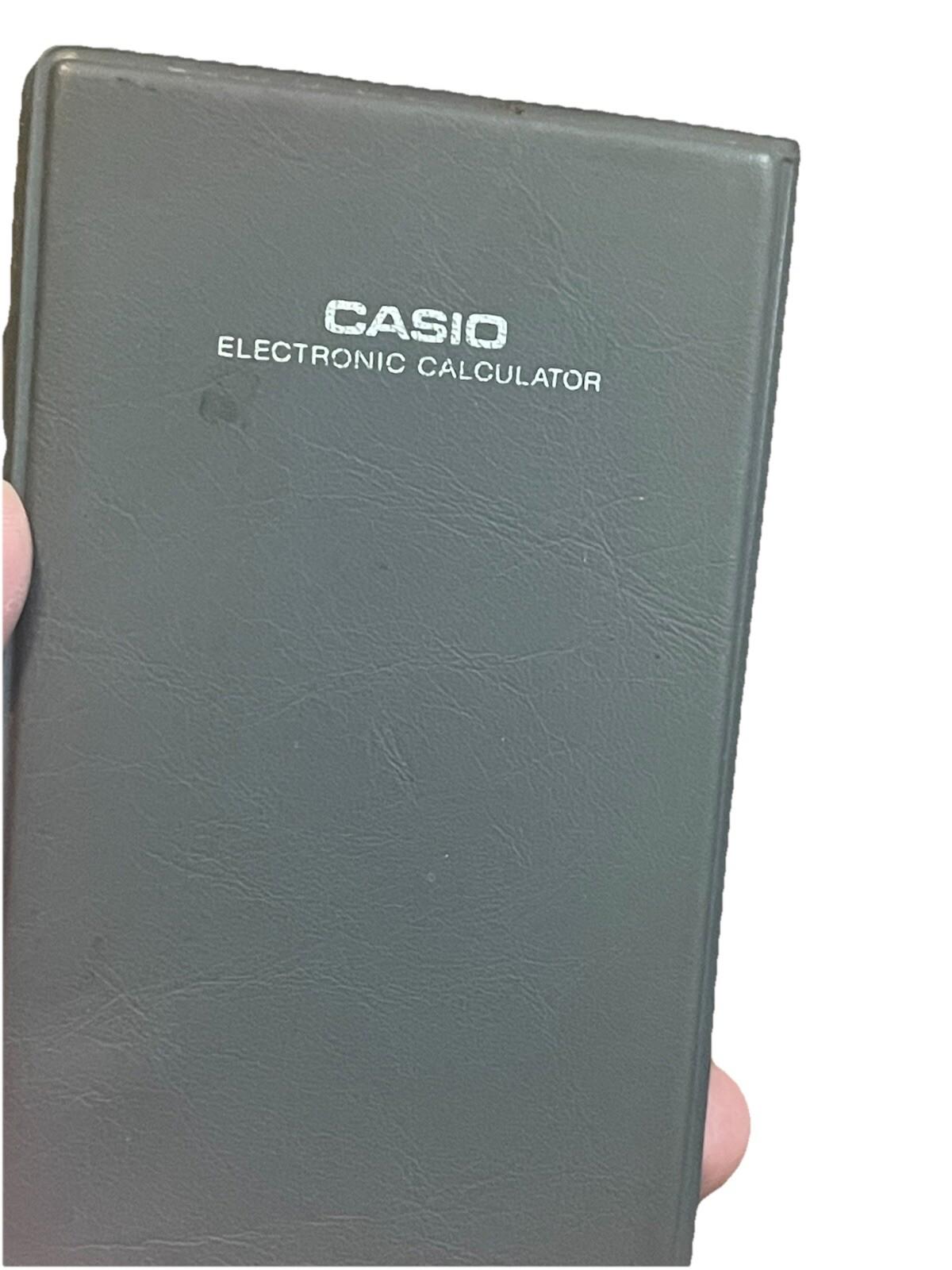 Vintage Casio SL-310 Electronic Calculator Super Solar Cell  20 Lux
