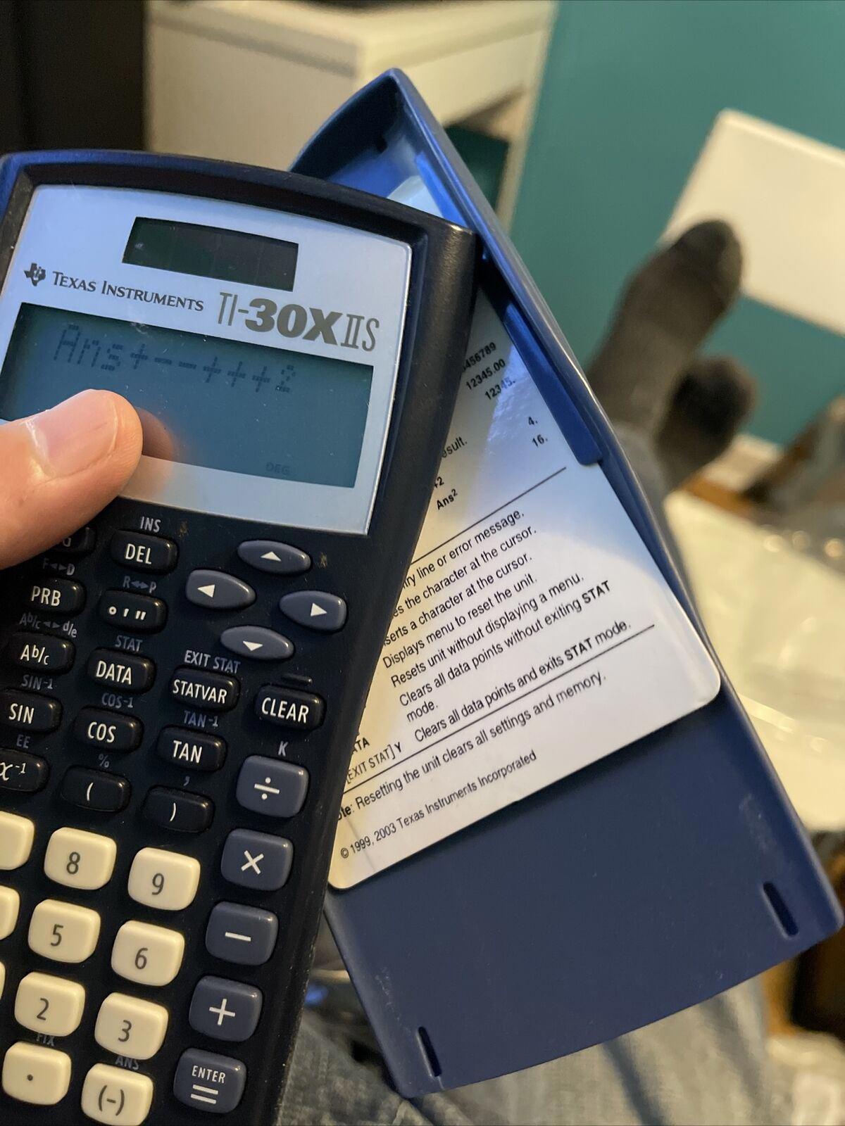 Texas Instruments TI-30X IIS Scientific Calculator Solar w/ Cover (12)