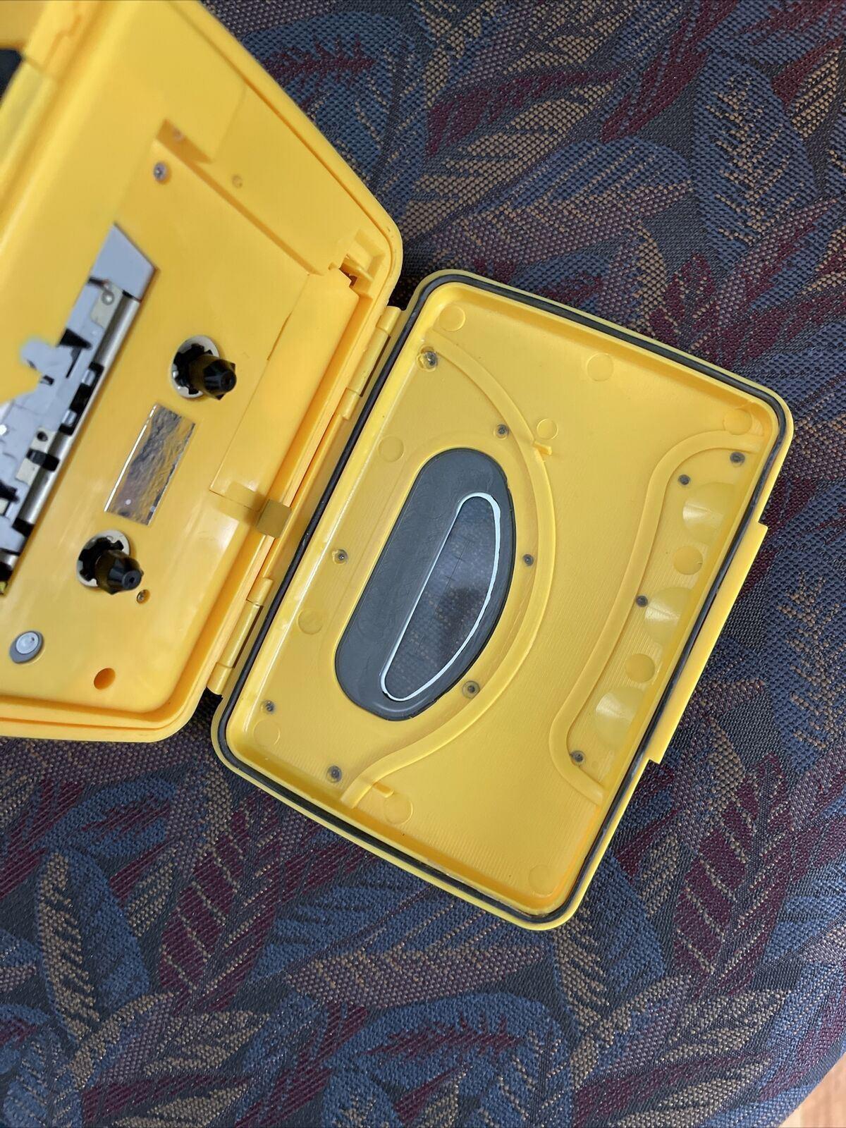 Coby All-Weather AM/FM Radio & Cassette Player Sports CX-76 Yellow