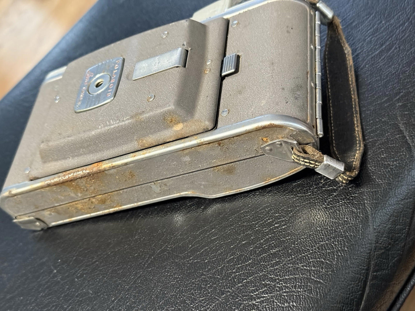 Vintage Antique 1950's Polaroid Land Camera Model 80  Rusty Spots , Not Tested