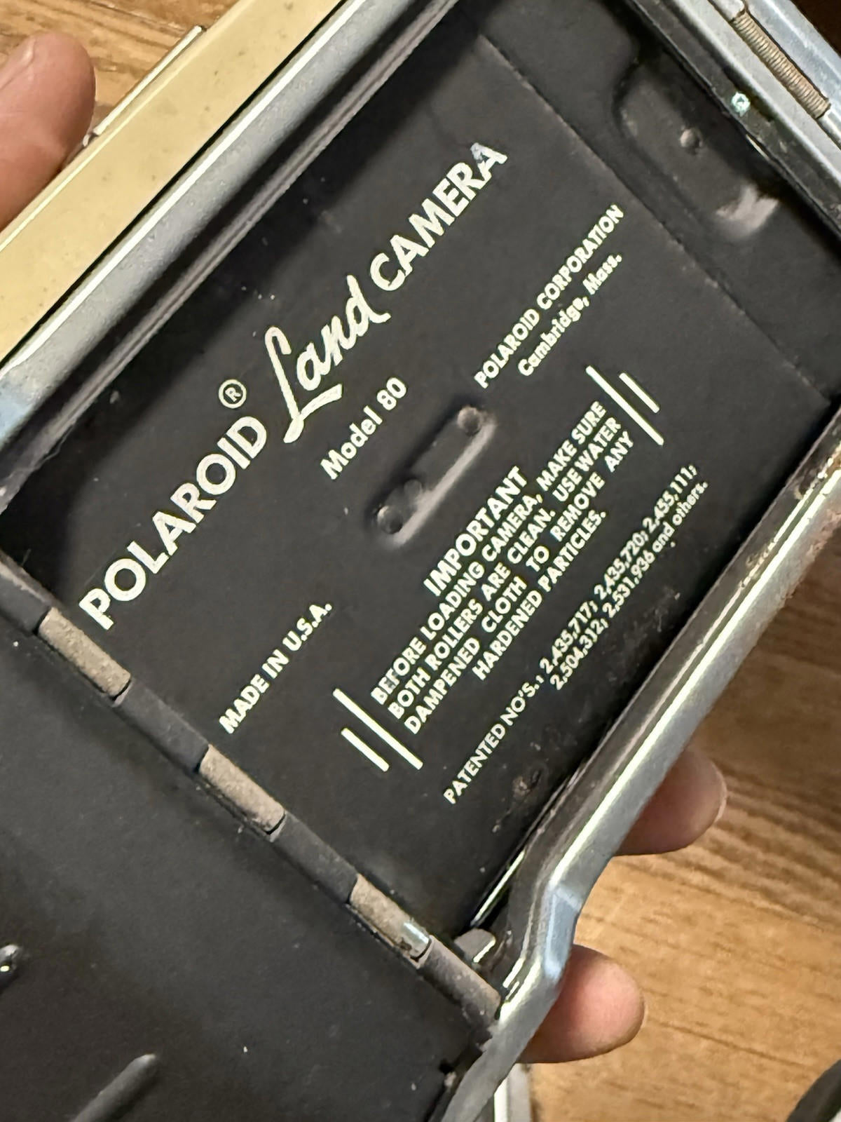 Polaroid Land Camera Model 80A Camera- Untested
