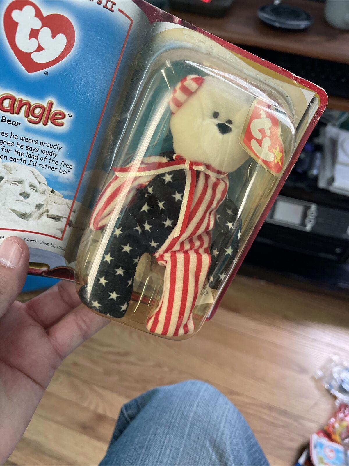 Ty Beanie Babies-Rare! Spangle The Bear - McDonalds - 1999 in original packaging