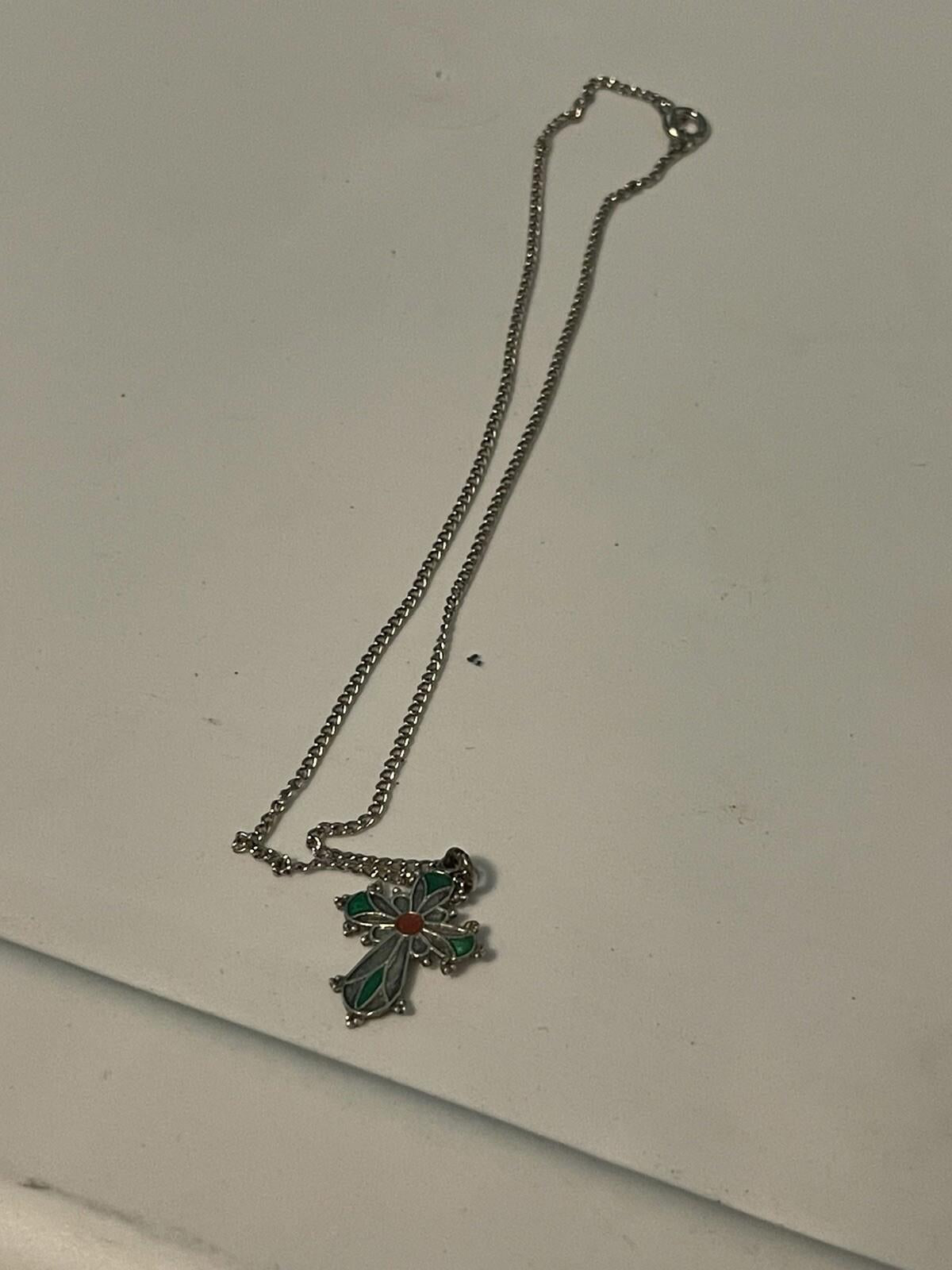 vintage Cross neck lace