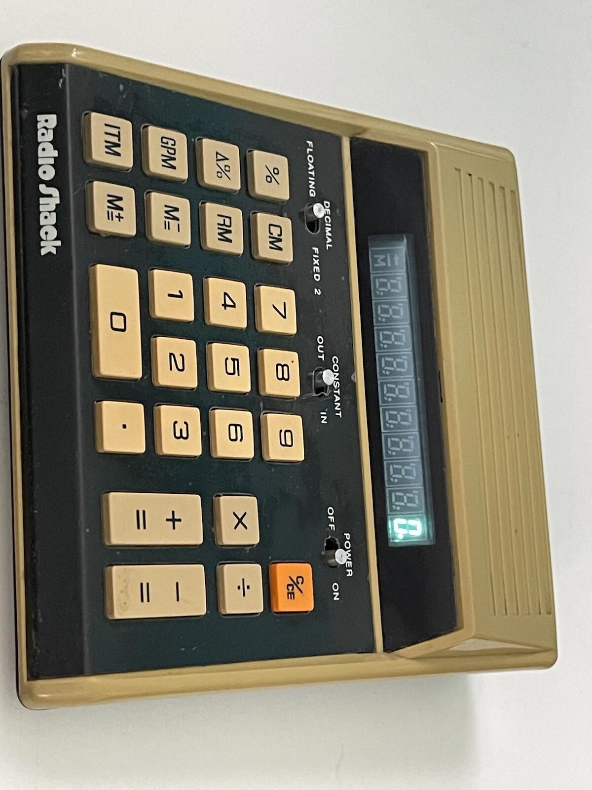 Radio Shack model EC-2001 Vintage Calculator-tested, works