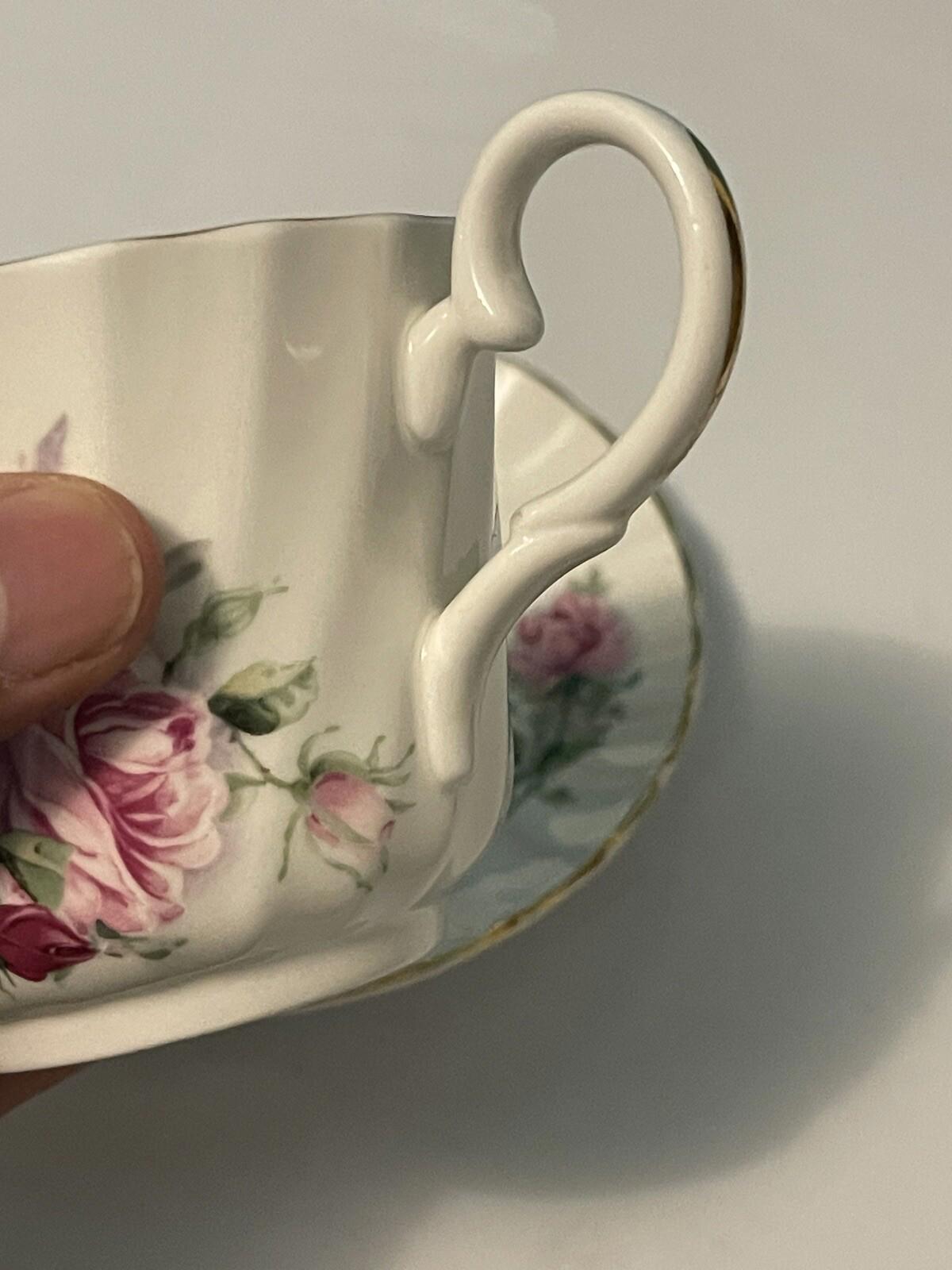 Royal Vale, Bone China Tea Cup and Saucer, Pink Roses