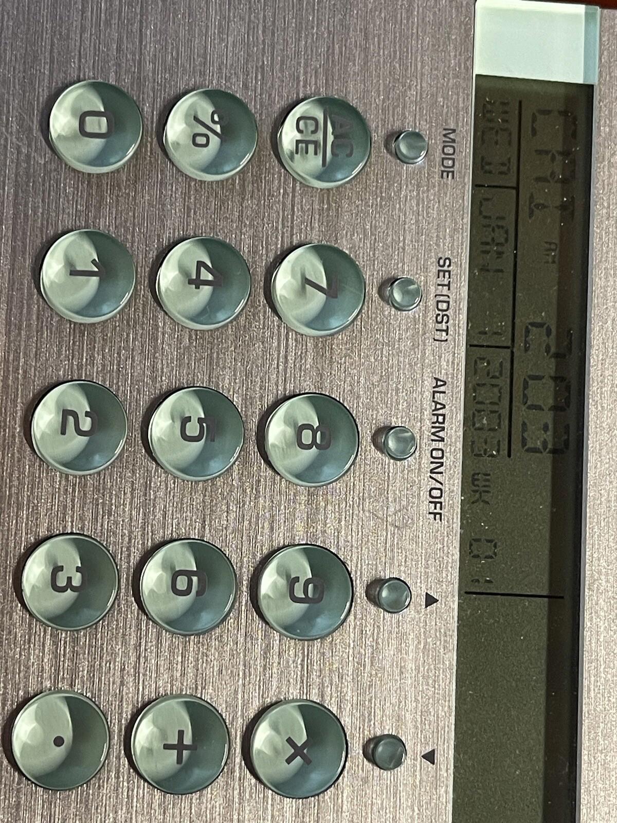 Vintage Boeing Clock / Calculator