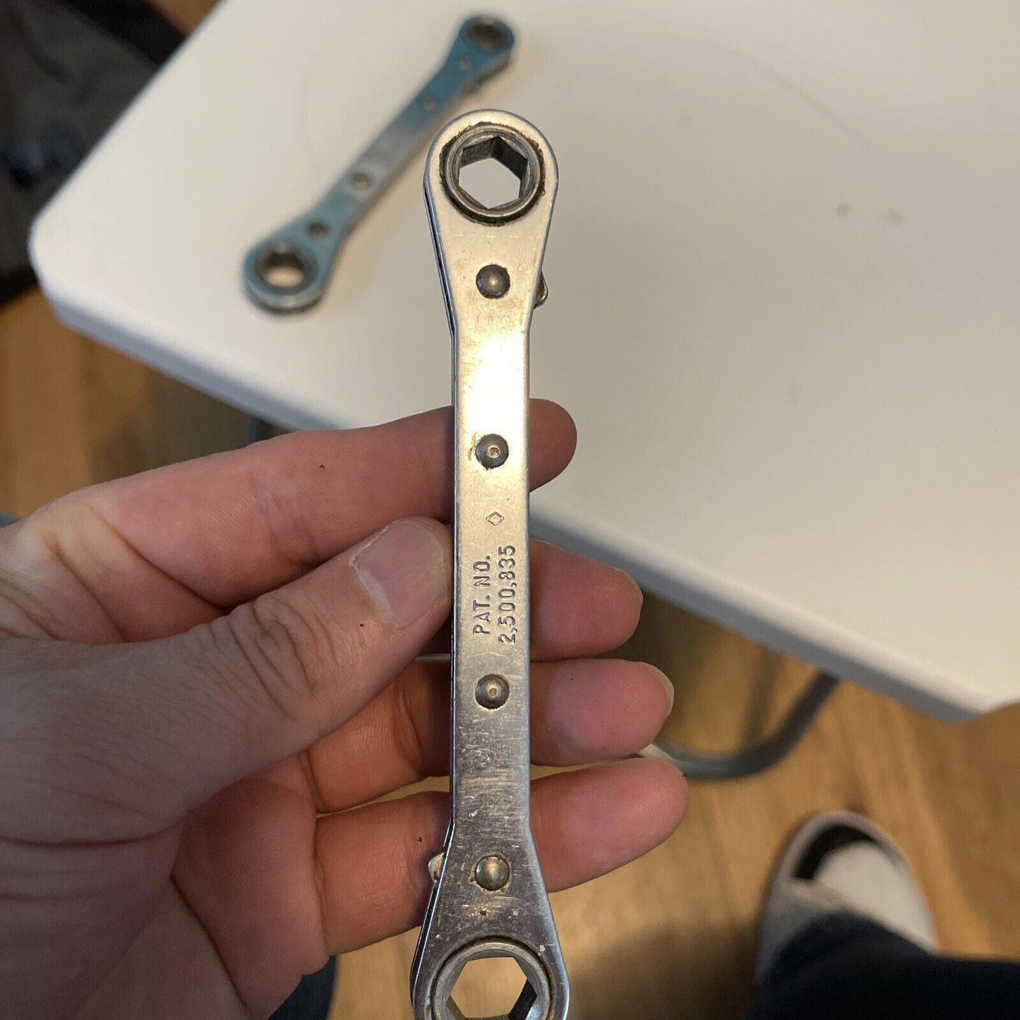 Vintage X2 , S-K  SAE  Ratcheting Box End Wrenches- 6pt- RB1618,RB1214 (12)