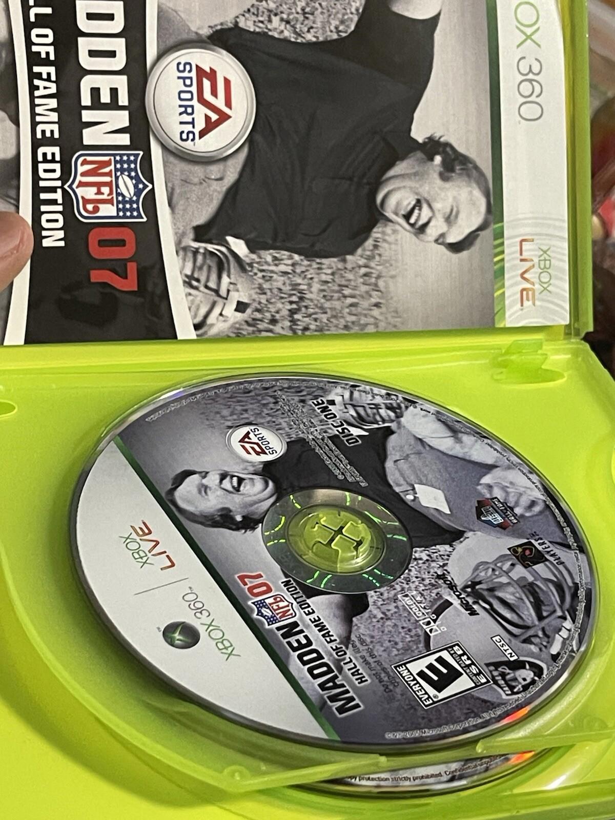 Madden NFL 07 Hall of Fame Edition Microsoft Xbox 360 System Game