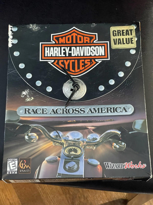 Harley Davidson: Race Across America for Windows PC CD-ROM Game (1999)