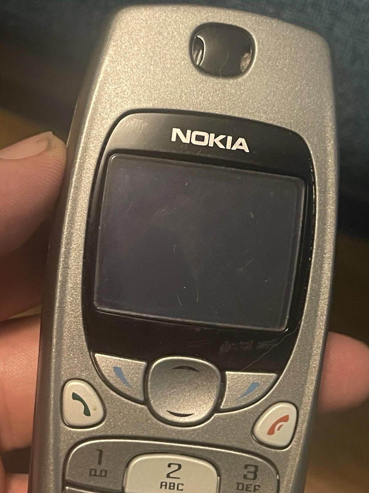Nokia 3560 - Gray and Black ( AT&T ) Rare TDMA Cellular Phone (untested)