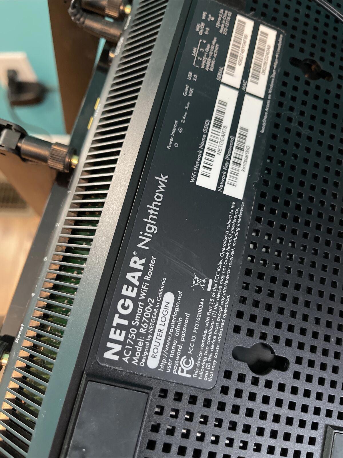 Netgear Router Model R6700v2
