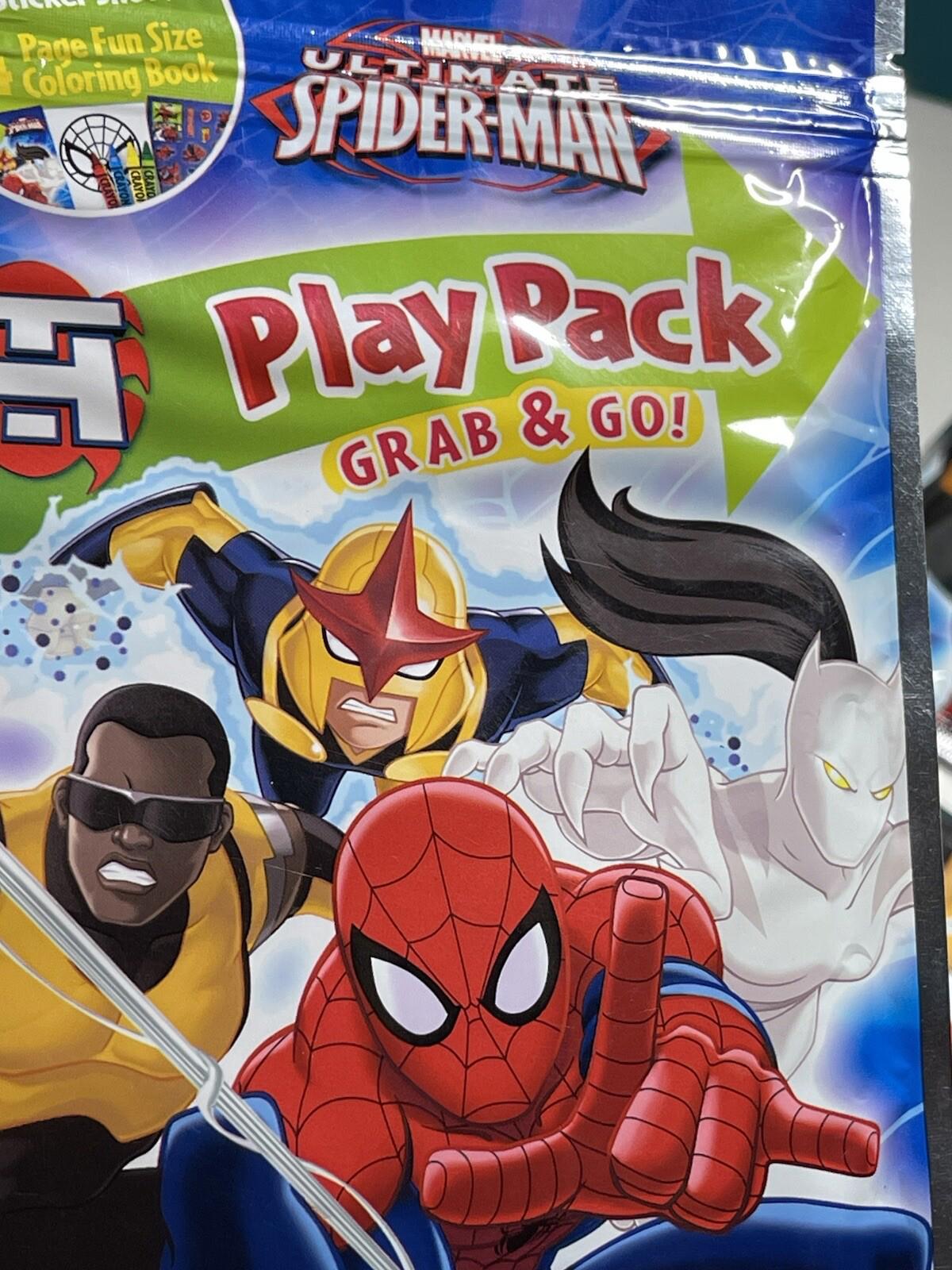 X2 Play Pack and Grab Go Spiderman 4 crayons 24 Page Fun Size Coloring Book (21)