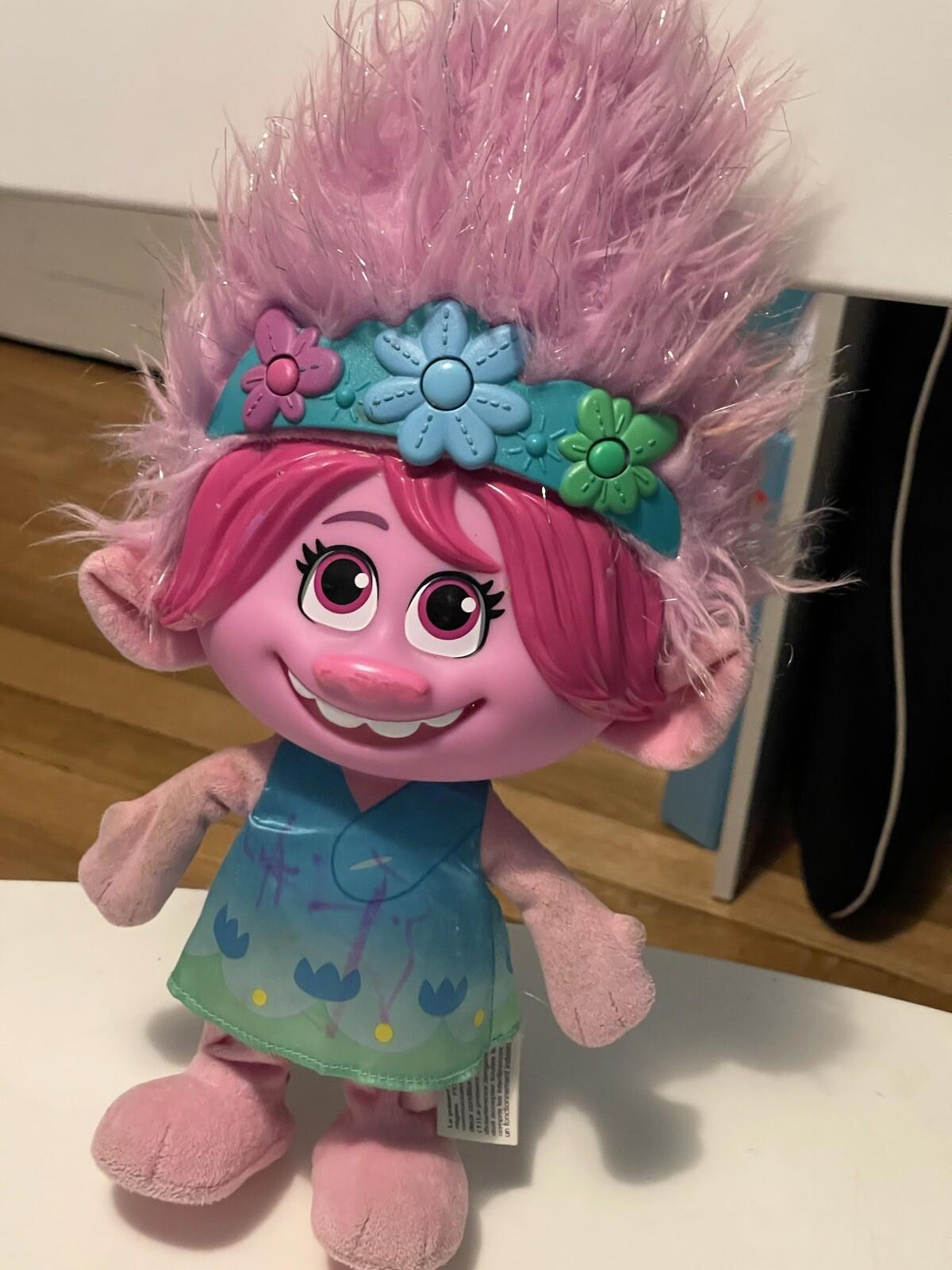 Dreamworks Trolls World Tour Color Poppin' Poppy 14" Doll Games Music More