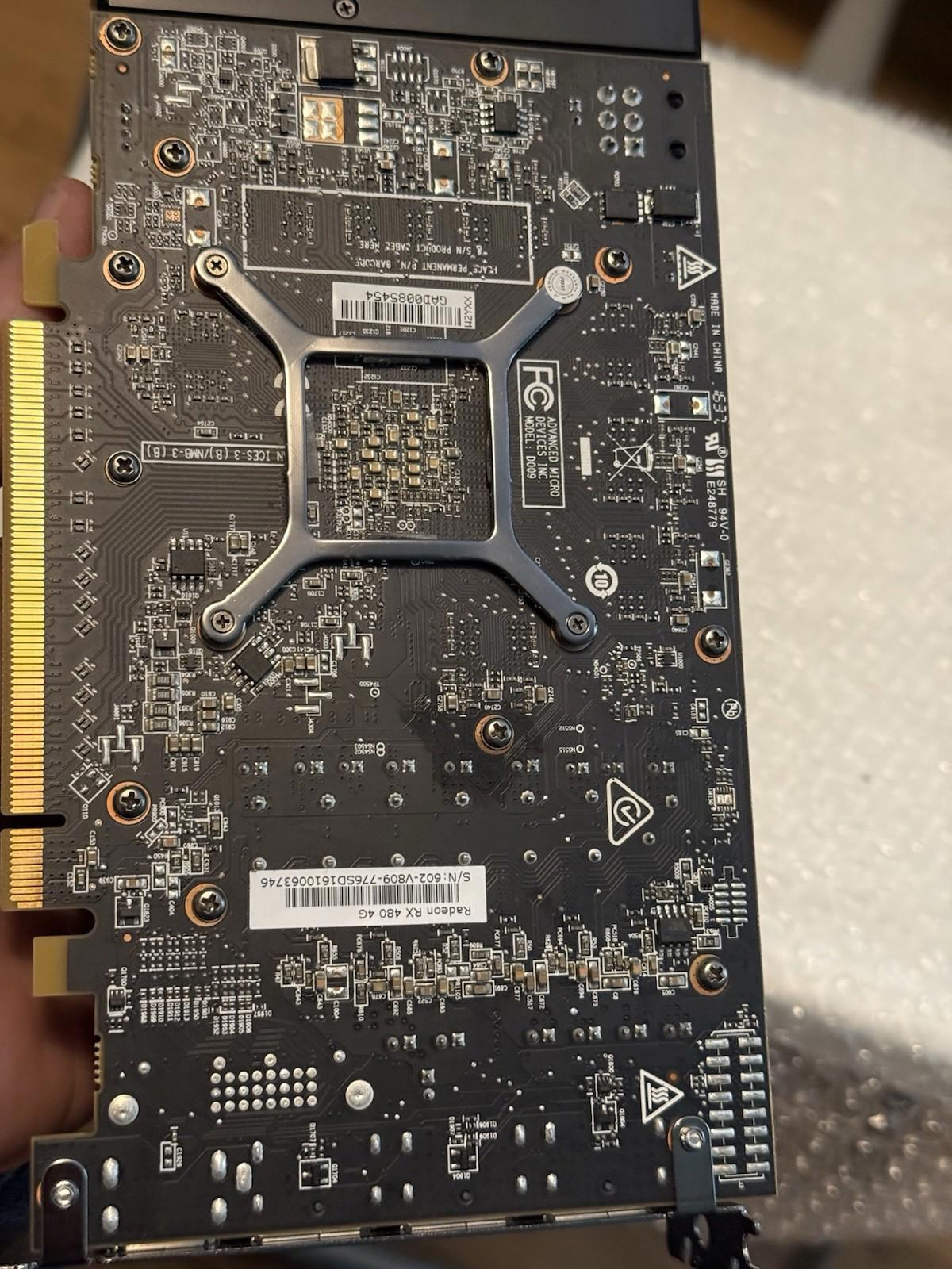MSI AMD Radeon RX 480 4GB GDDR5 Graphics Card Untested
