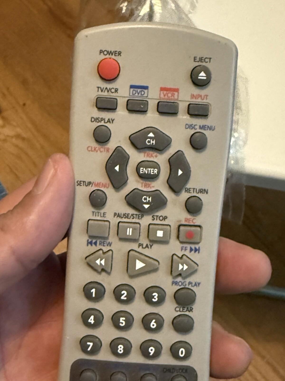 Go Video Remote Control Unit DVD Vid + VHS Working Nice
