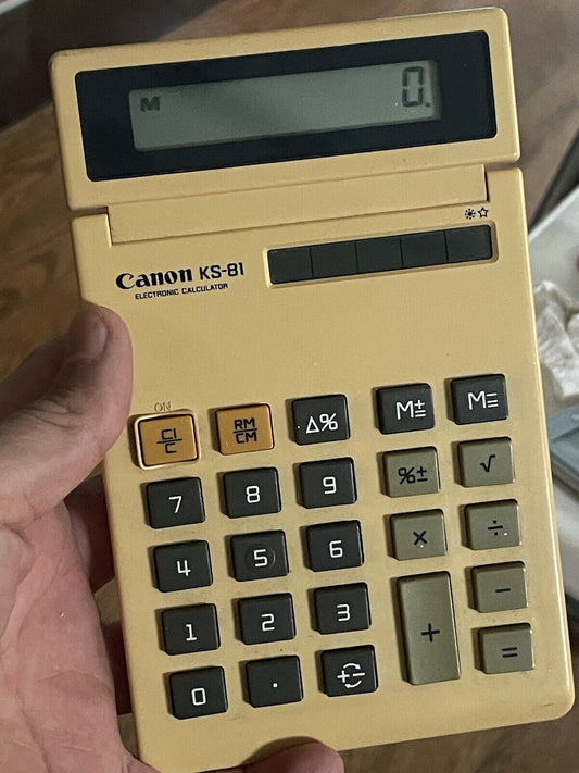 Vintage￼ Canon KS-81 Electronic Calculator