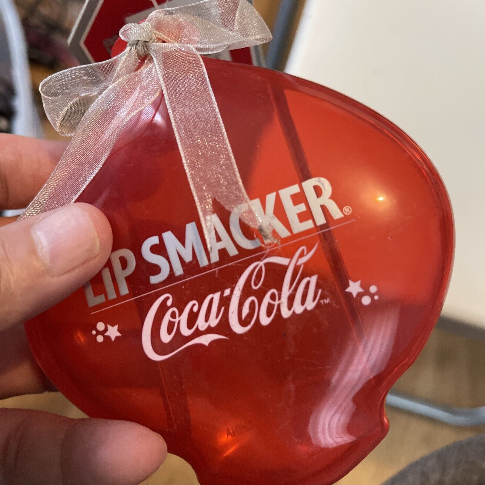 Coca -Cola Lip Smackers ~ Celebration Lip Gloss Collection ~ Ornament 3 Pieces