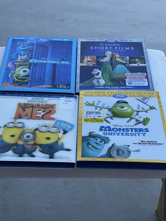 Disney Blue Rays Lot Of 4 