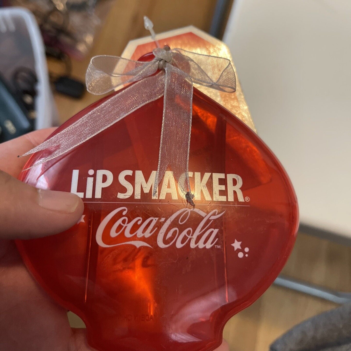 Coca -Cola Lip Smackers ~ Celebration Lip Gloss Collection ~ Ornament 3 Pieces