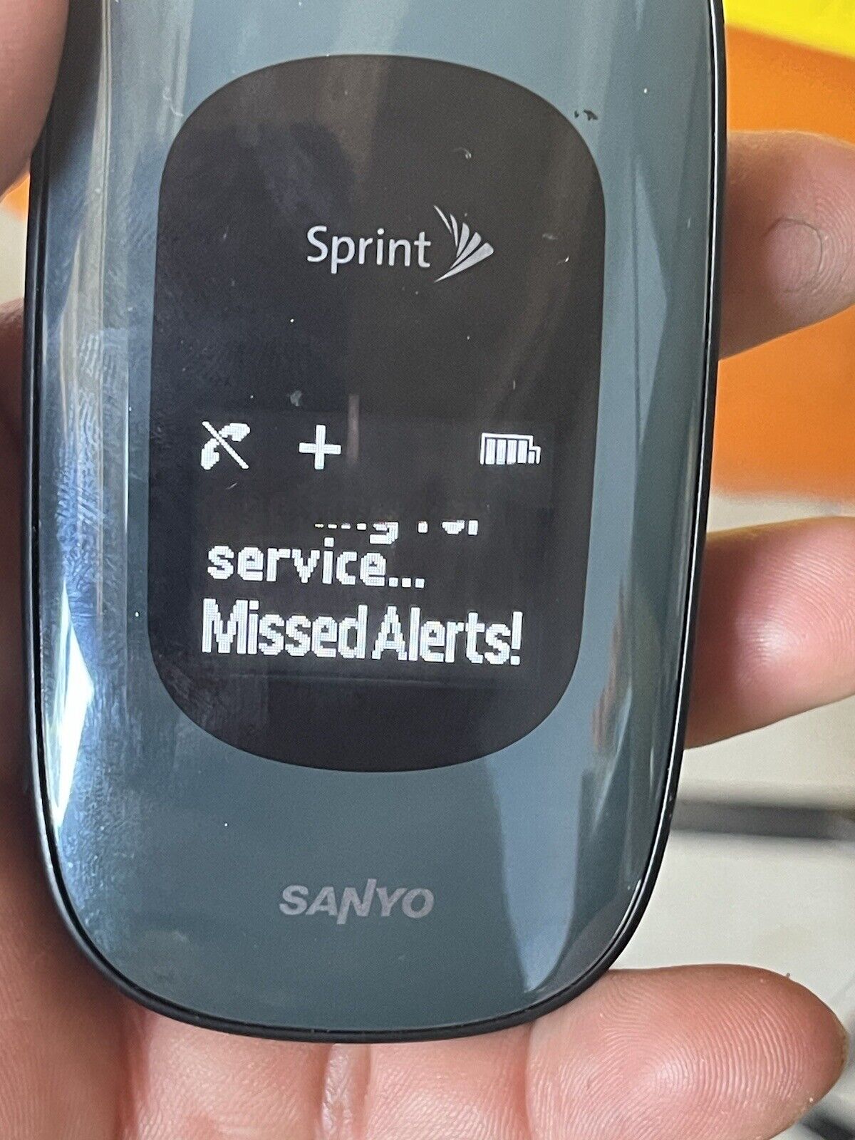 Sanyo Vero Flip Phone - SCP-3820 - Blue and Black - Sprint Cellular