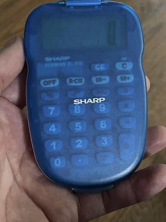 Sharp ELSI MATE EL-S10 Calculator  Blue