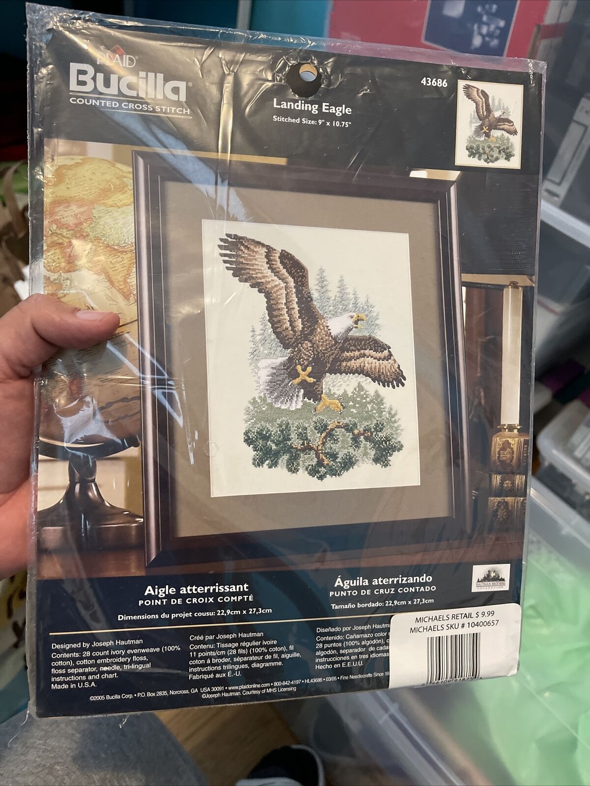 Bucilla Landing Eagle Counted Cross Stitch Kit 43686 (6)