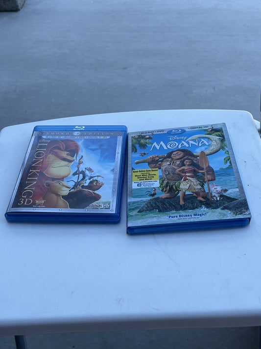 Disney Movies Blue Ray Lot Of 2 