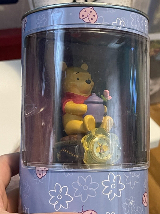 2001 DISNEY Eeyore Watch w/ Winnie-the Pooh Full Body Figurine Statue