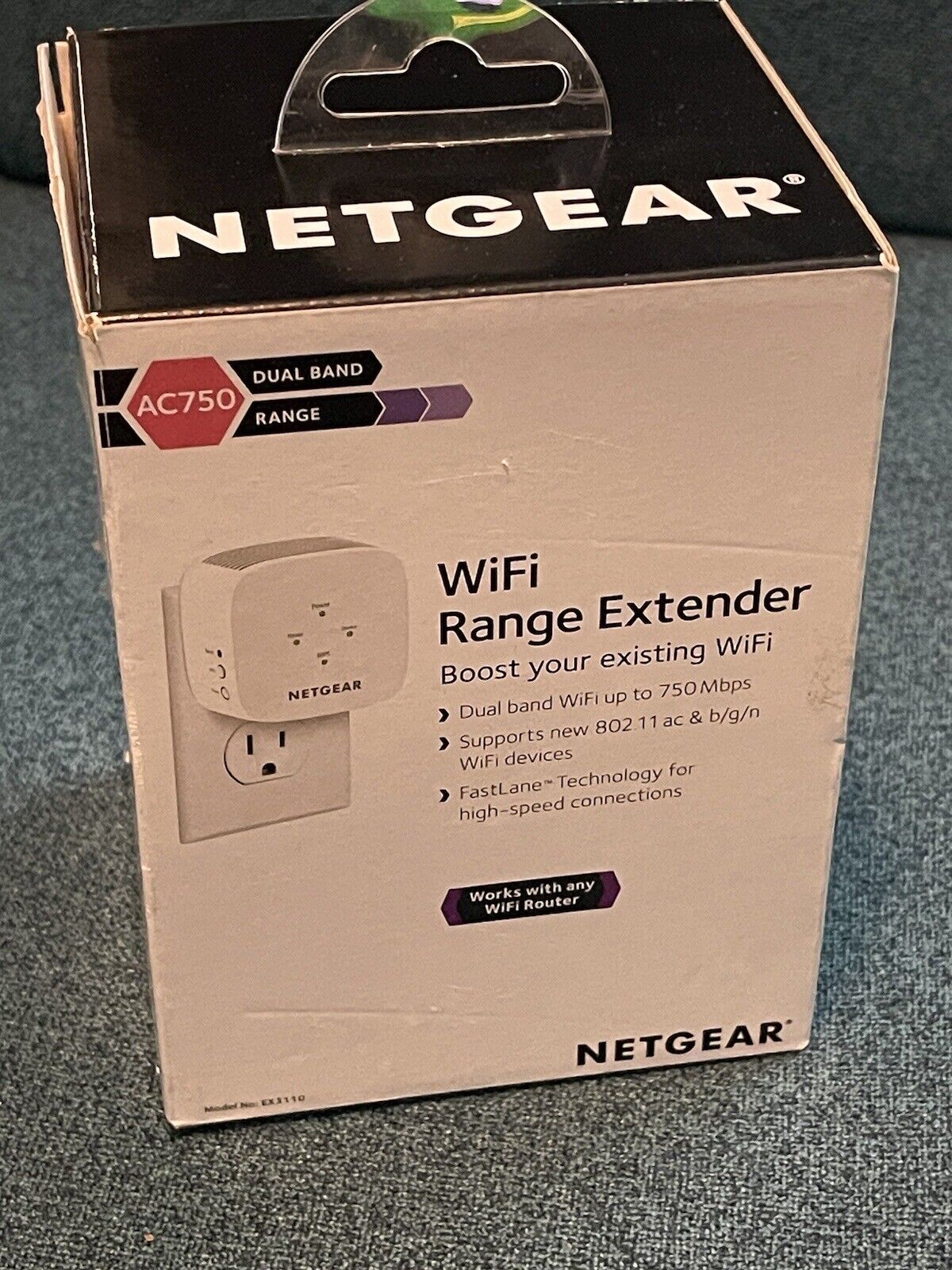 Netgear EX3110 AC750 WiFi Wall Plug Range Extender and Signal Booster