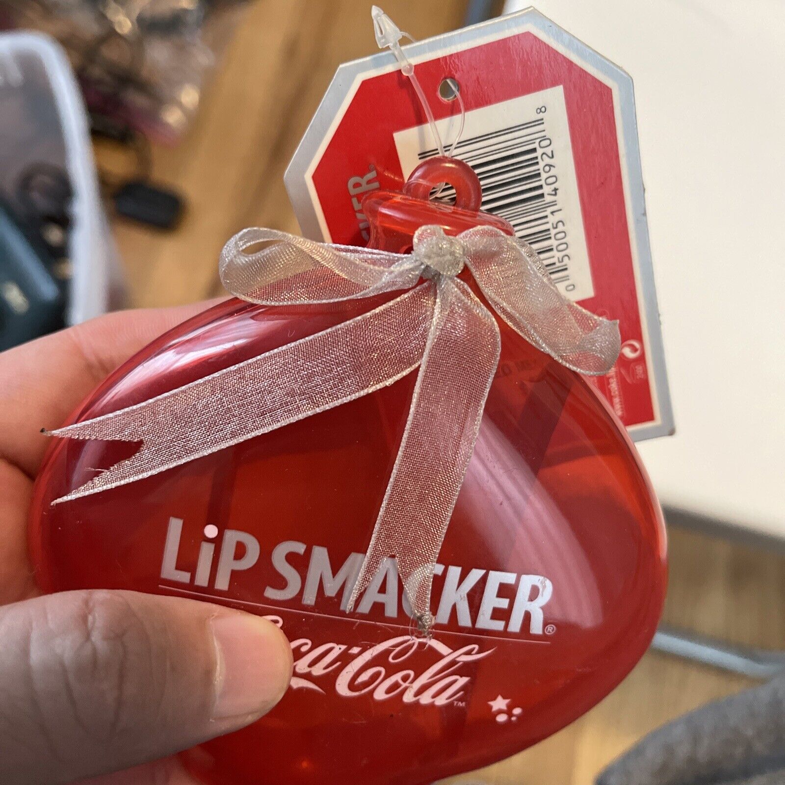 Coca -Cola Lip Smackers ~ Celebration Lip Gloss Collection ~ Ornament 3 Pieces