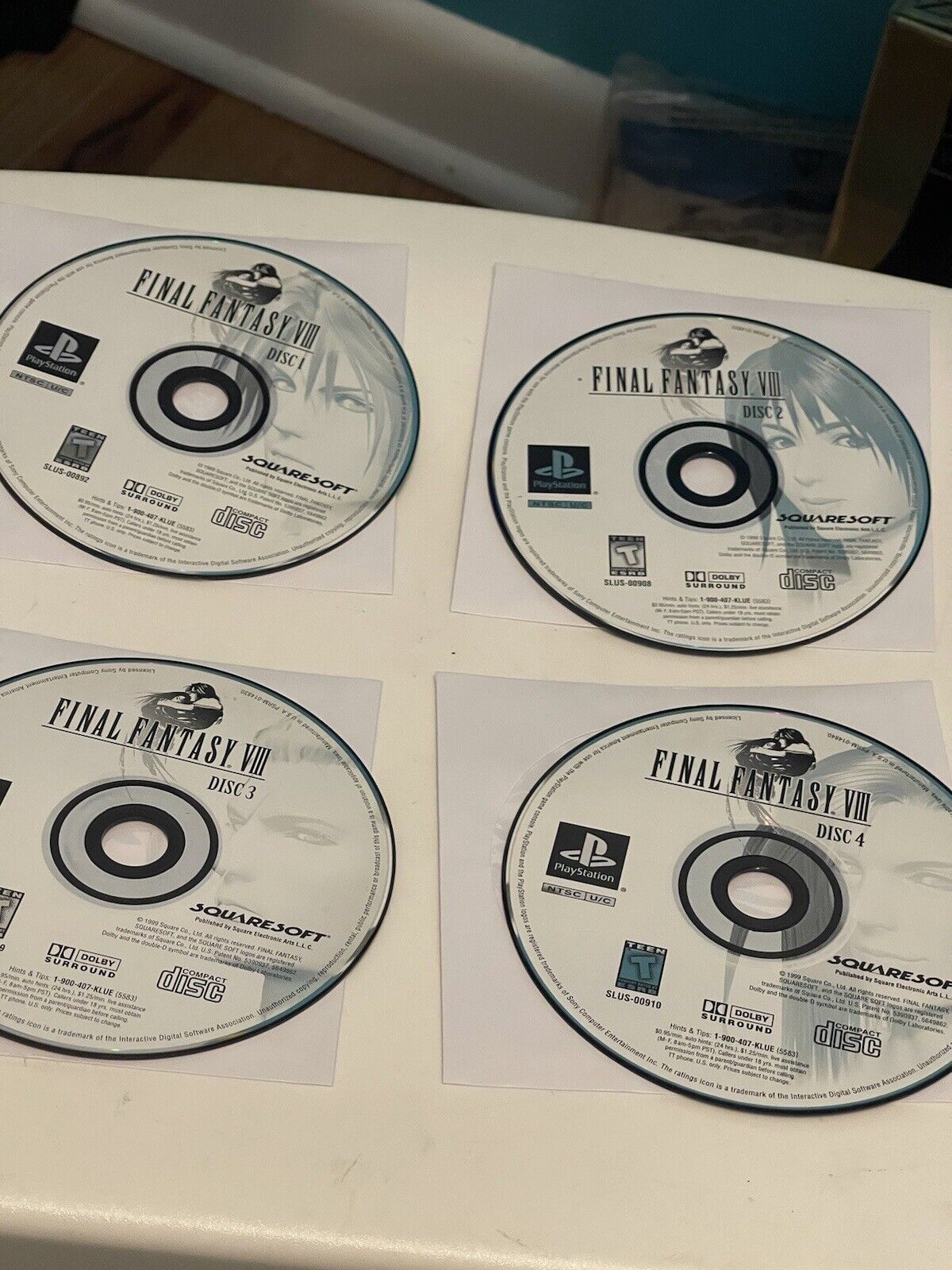 Final Fantasy IX Playstation 1 with all 4 Discs Only , Untested