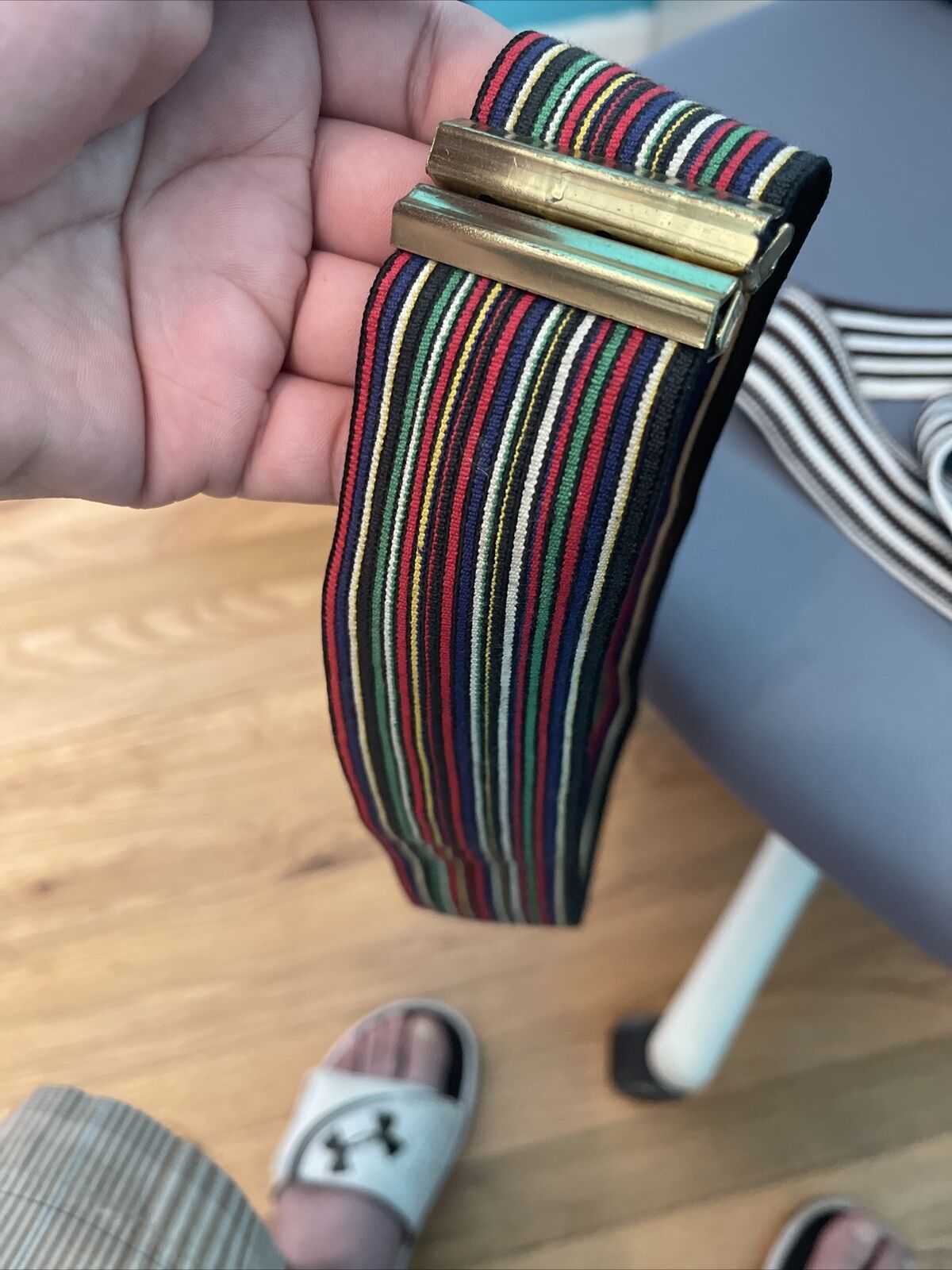 2 vintage Elastic ladies belts (2)