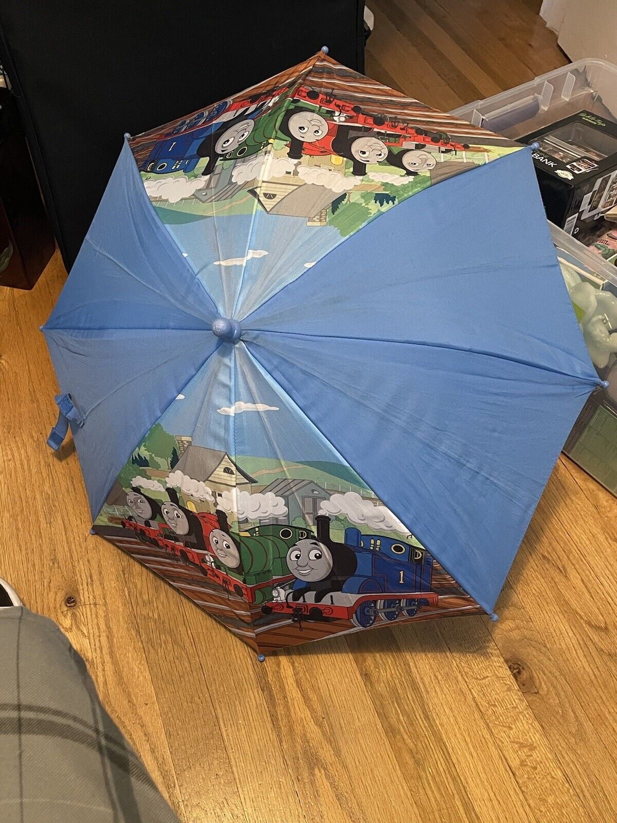 THOMAS THE TANK ENGINE Child's Umbrella w/ Train Handle  Vintage