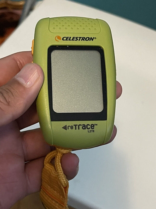 Celestron retrace Lite Handheld GPS Navigator Clip On Green Hiking Car Locate