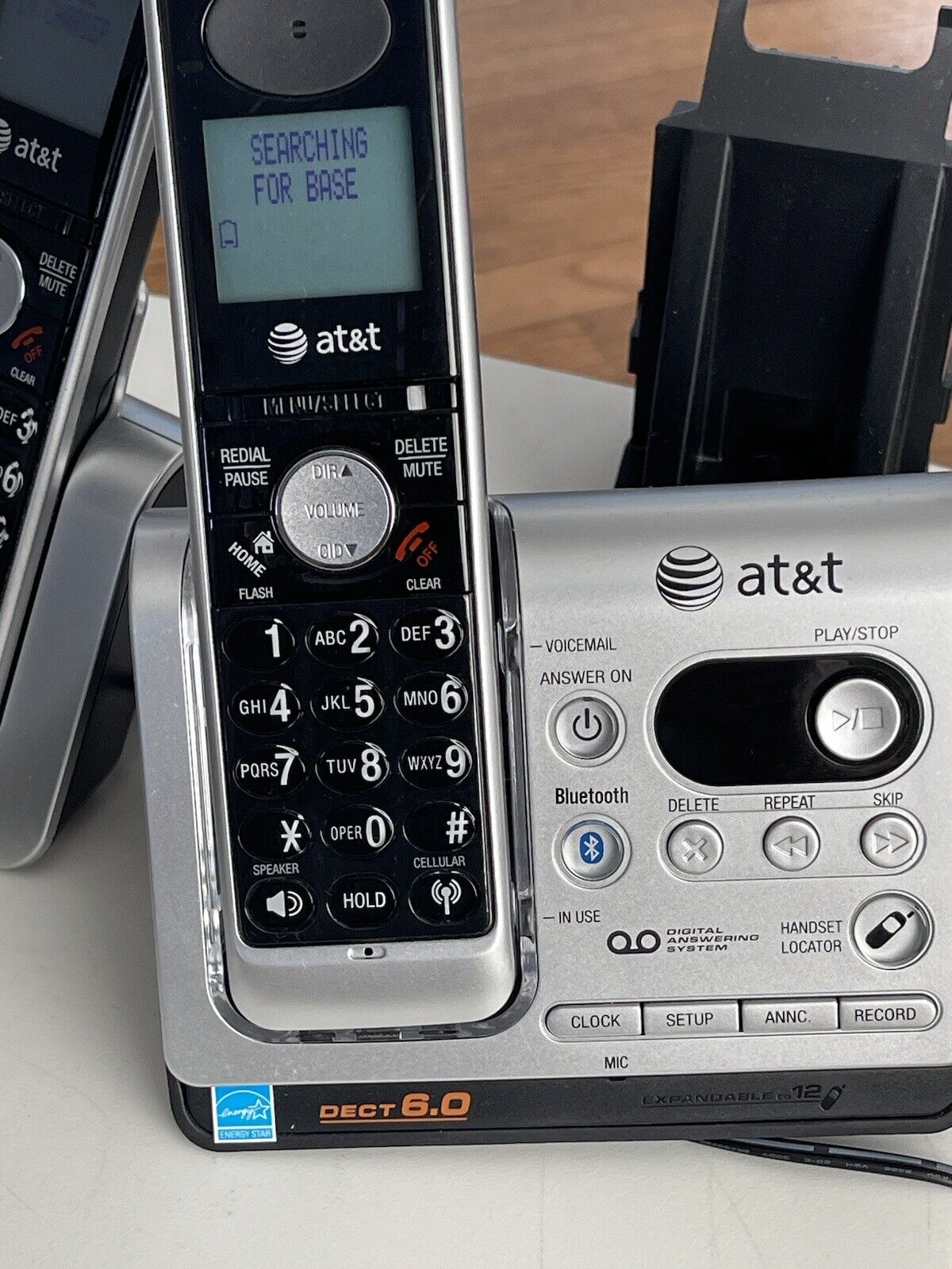 AT&T TL92378 DECT 6.0 Cordless Phone Answering System, Bluetooth, 3 Handsets